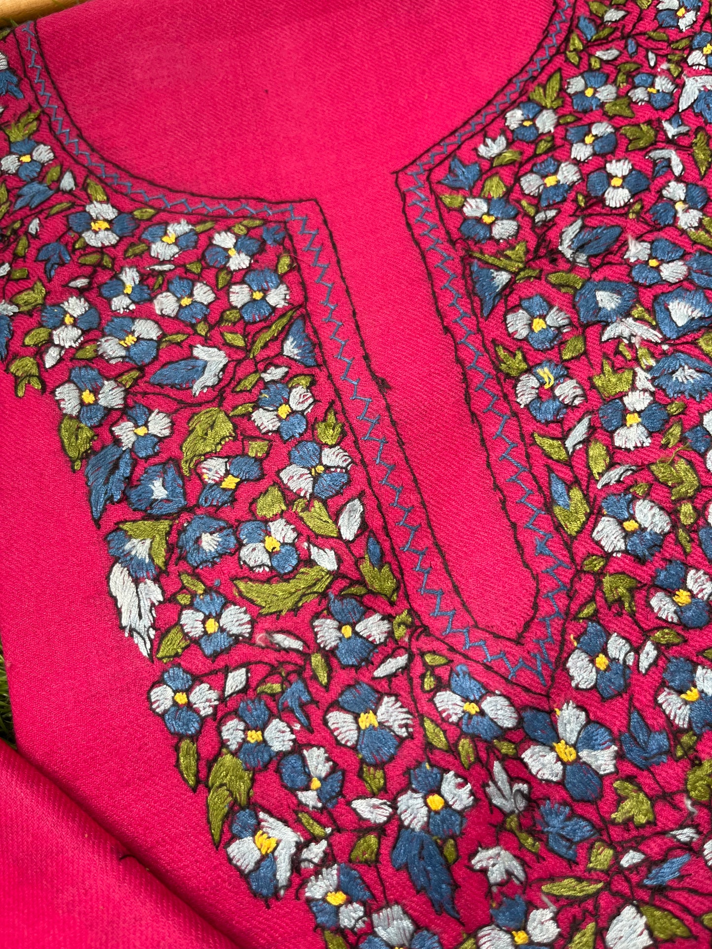 Woollen hand embroidered suit