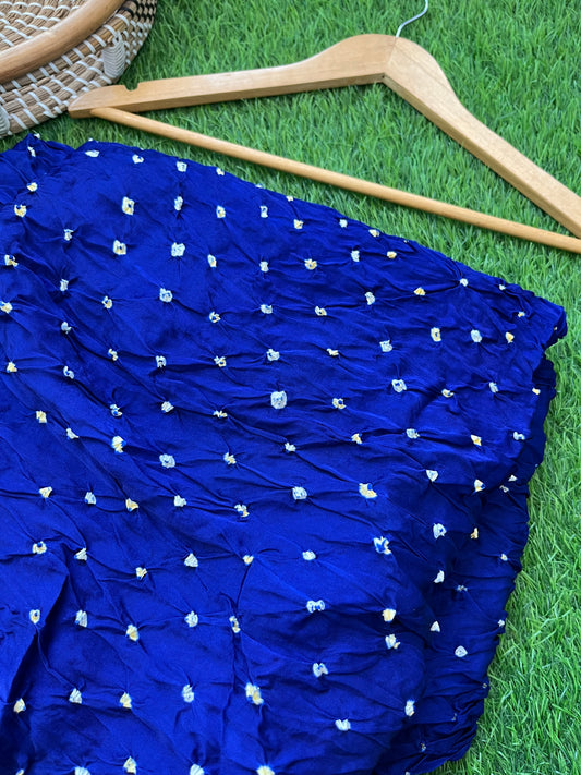 Modal Silk bandhani fabric