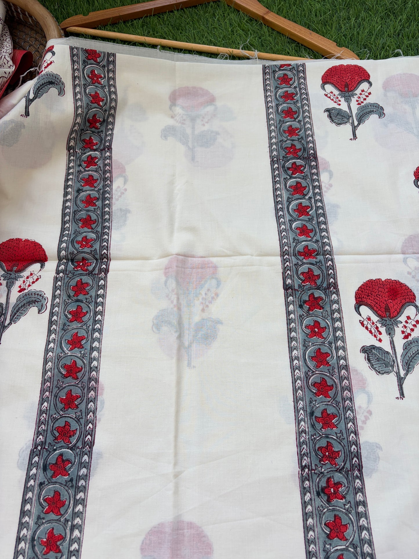 Block print chanderi Dupatta cotton Kurta bottom