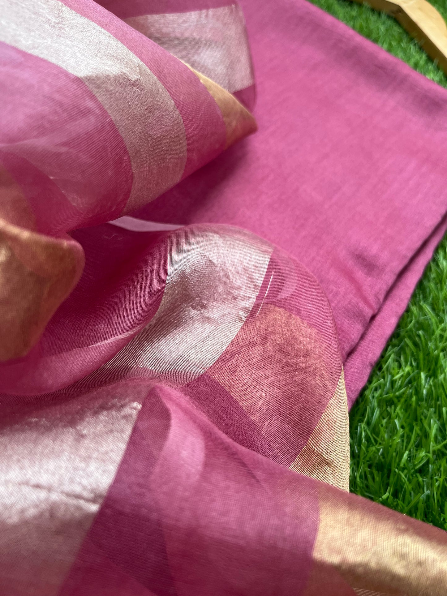 त्योहार् -Banarasi organza dupatta chanderi fabric