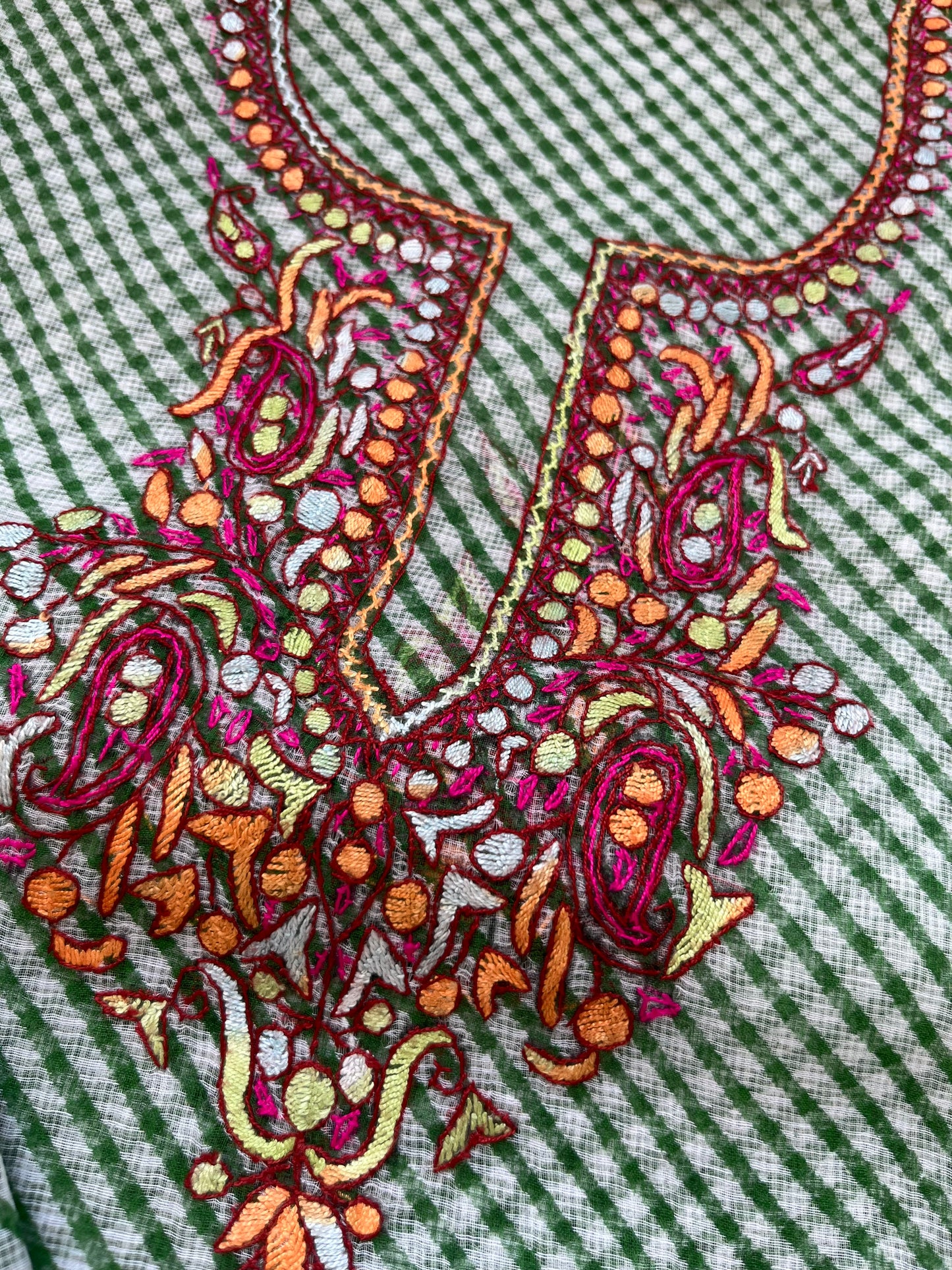Kota kashmiri work kurta Dupatta