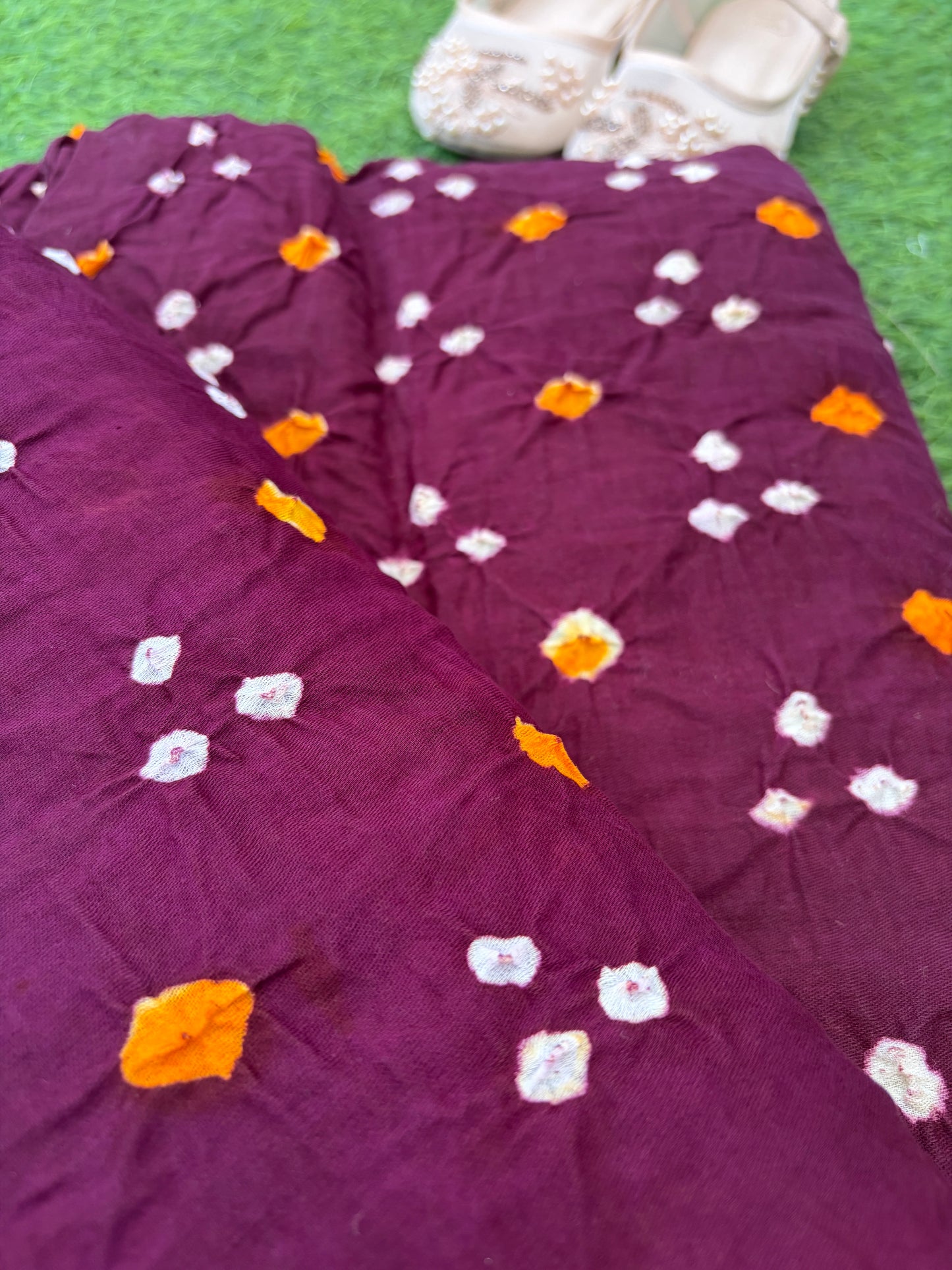 Cotton bandhani kurta