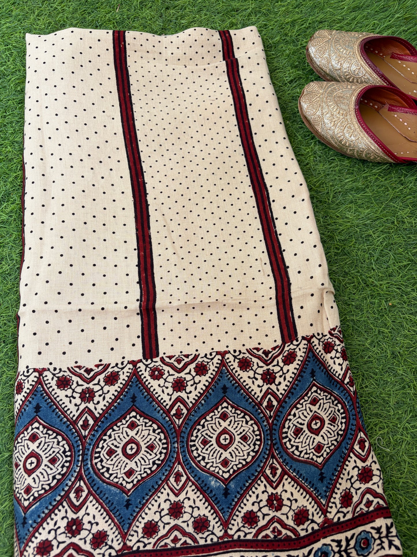 Linen Ajrakh Kurta