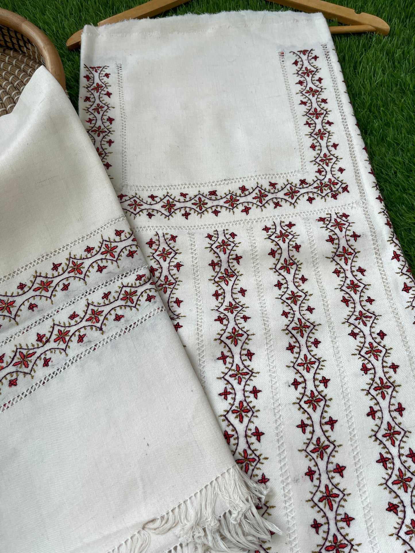 Woollen hand embroidered suit