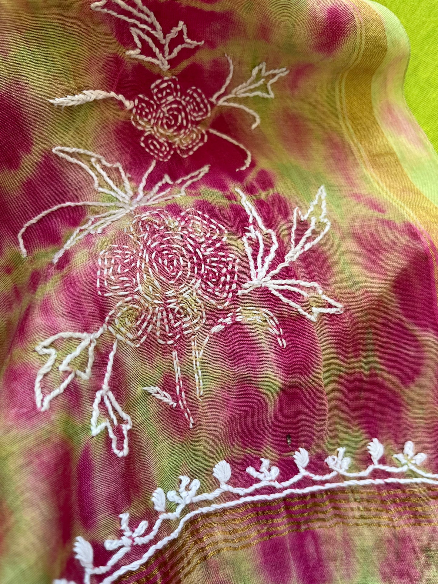 Cotton silk kurta bottom chanderi dupatta