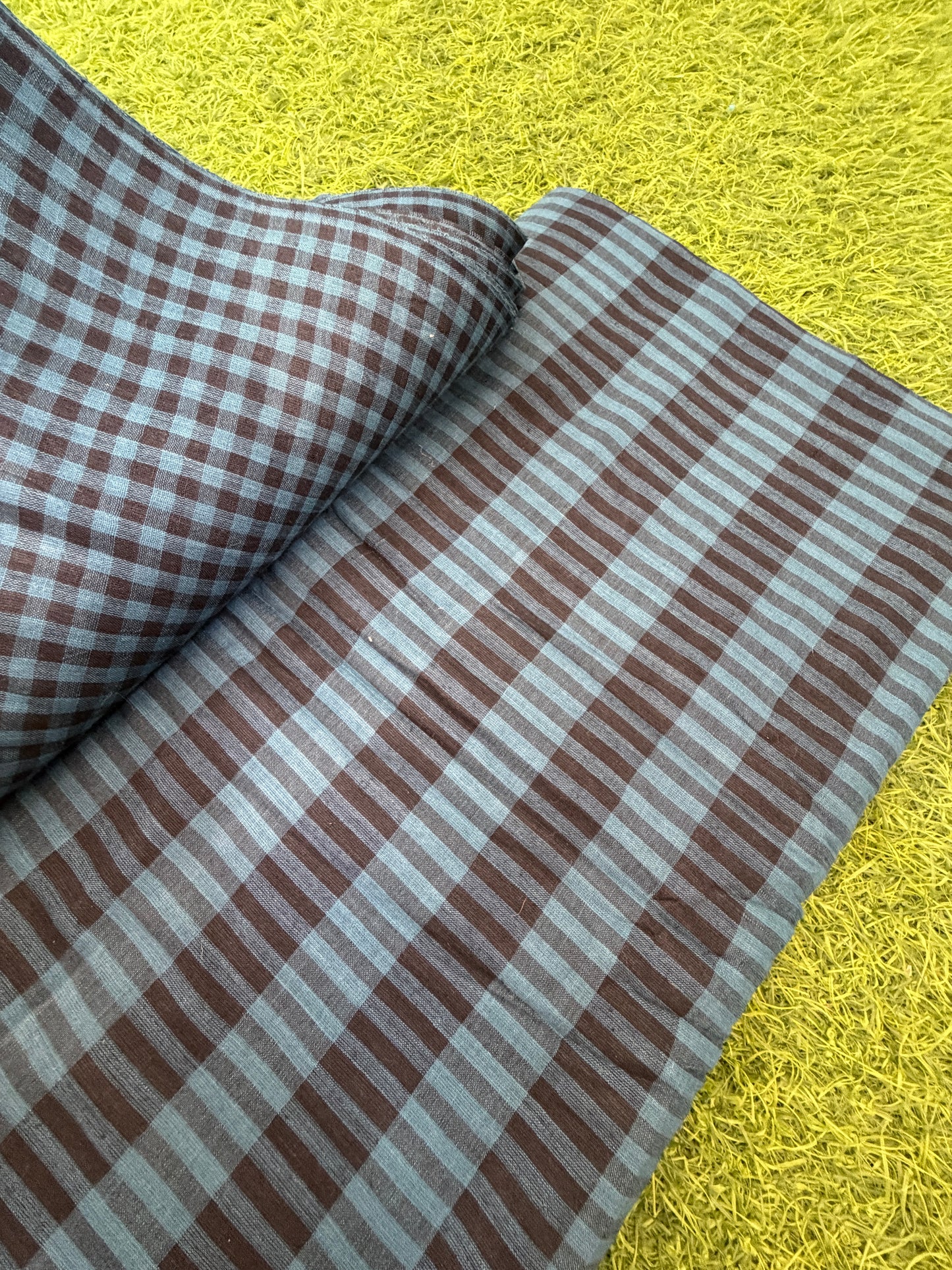 Khadi Cotton checks kurta Bottom