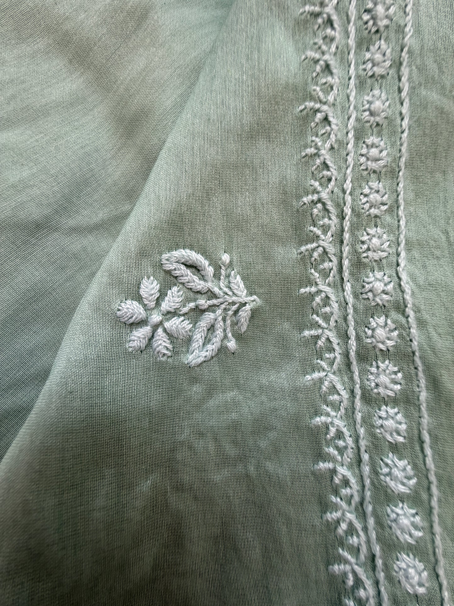 Chikankari chanderi Kurta