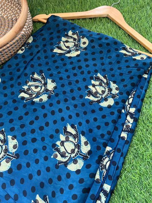 Modal Silk ajrakh fabric