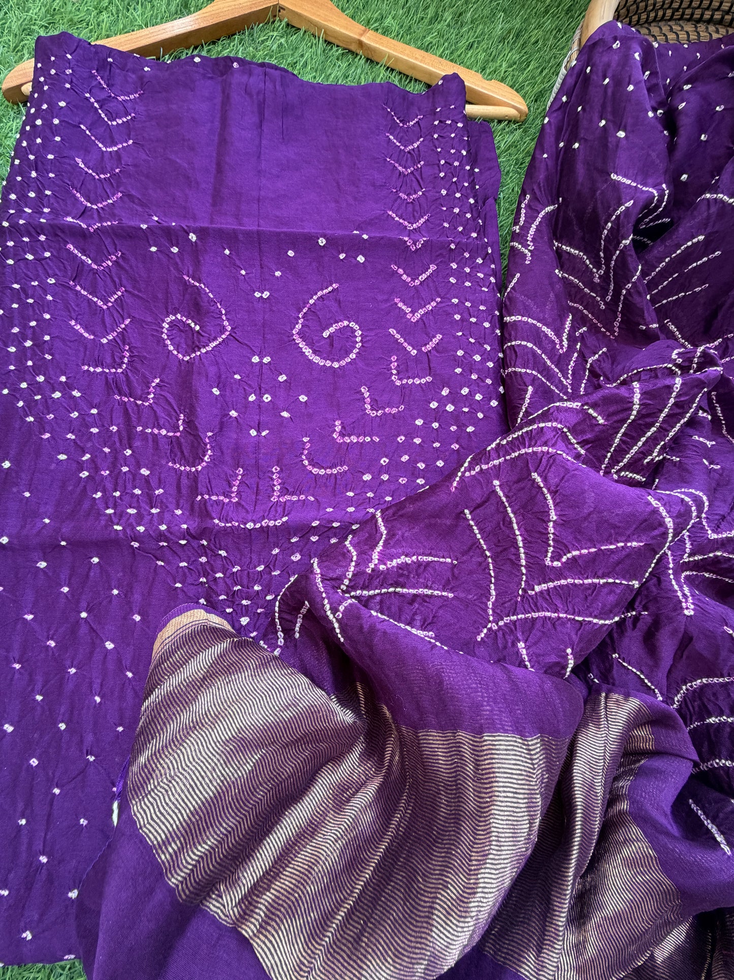 Chanderi Bandhani kurta dupatta