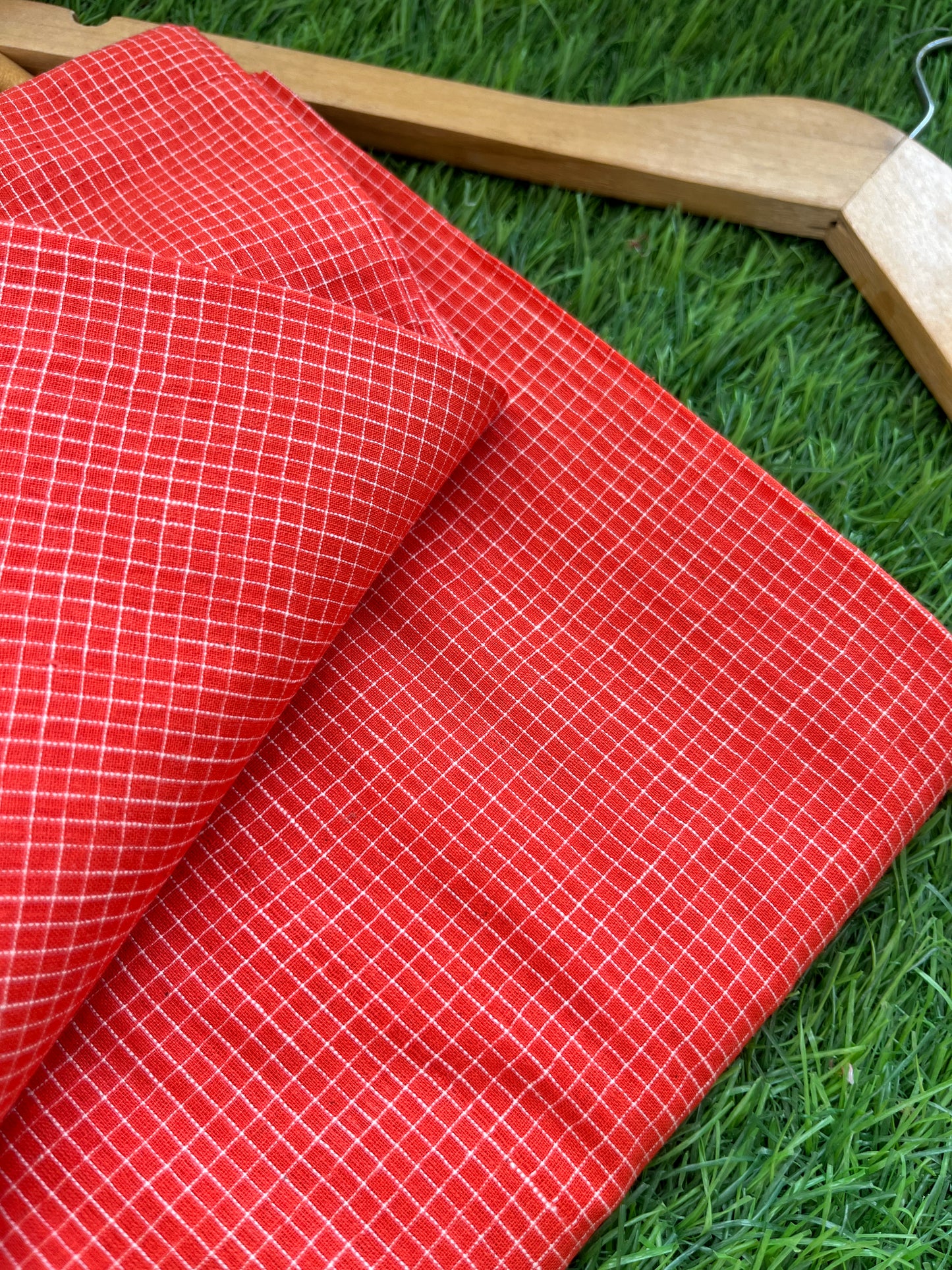 Handwoven Pure Cotton Khadi checks