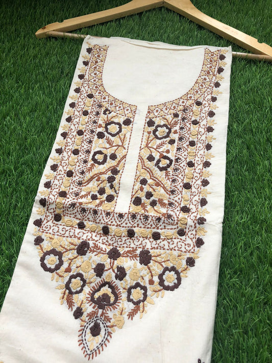 Handwoven Cotton embroidered kurta