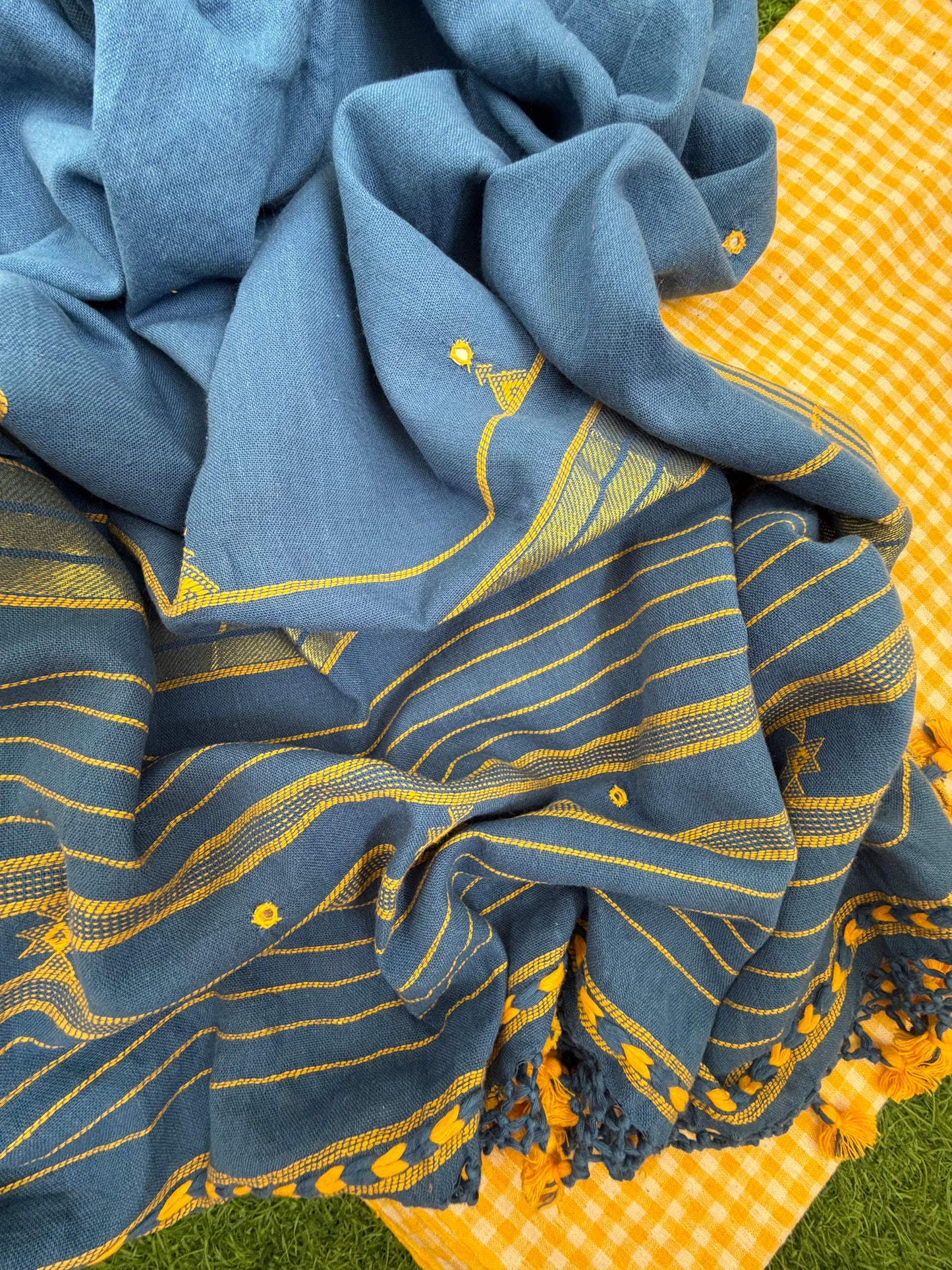 Kala Cotton check Kurta and dupatta