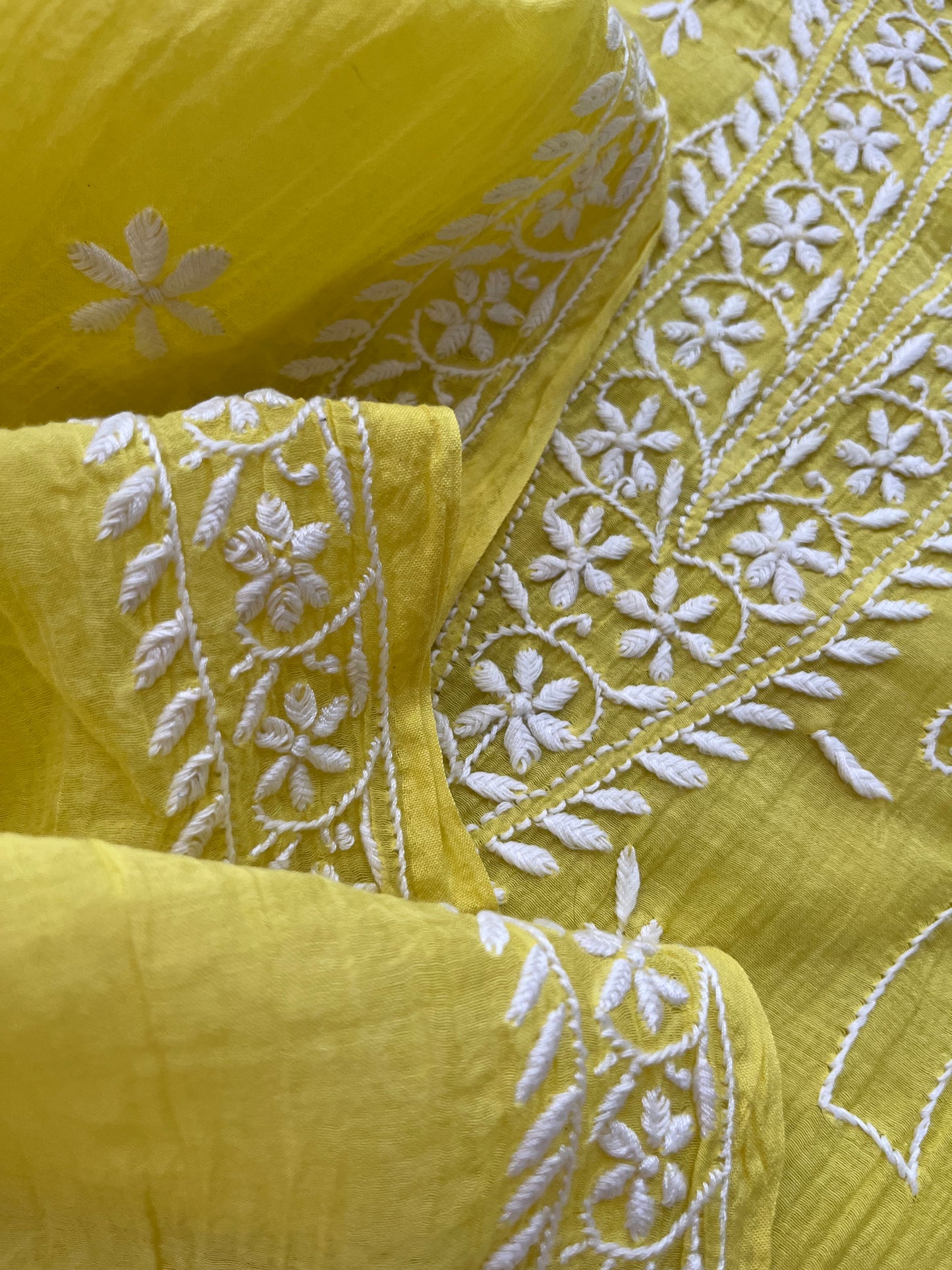 Chanderi Chikankari Kurta Dupatta