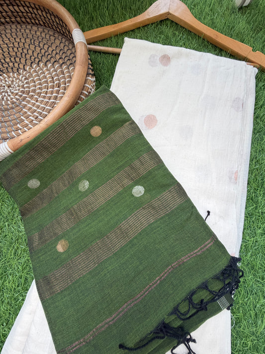 Zari jaamdani Mul dupatta kurta