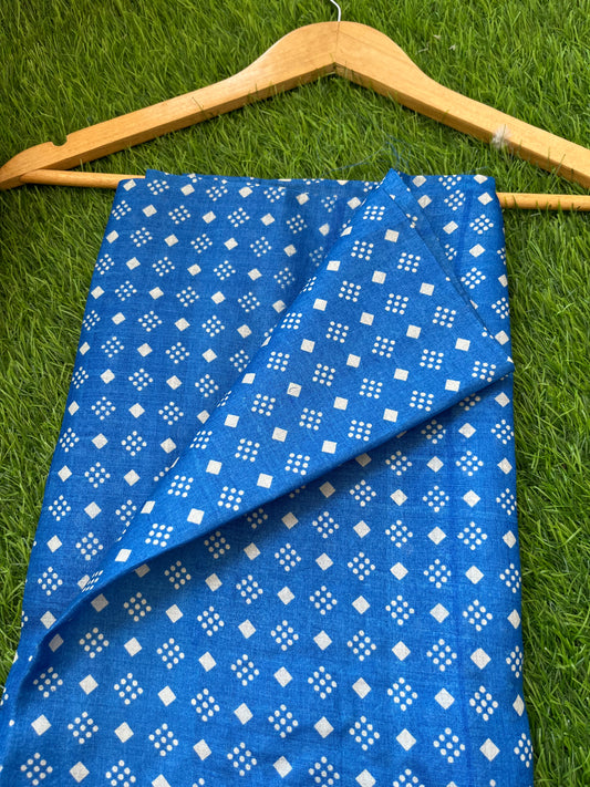 Silk Block print fabric