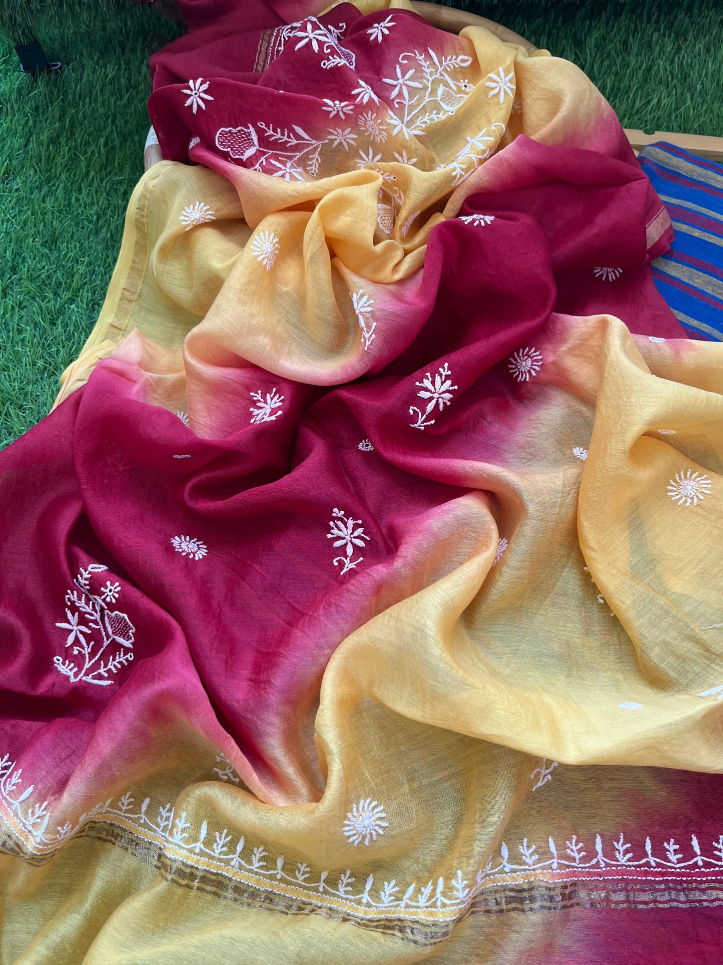 रोज़ाना  :Chanderi Chikankari Dupatta with kala cotton kurta Fabric