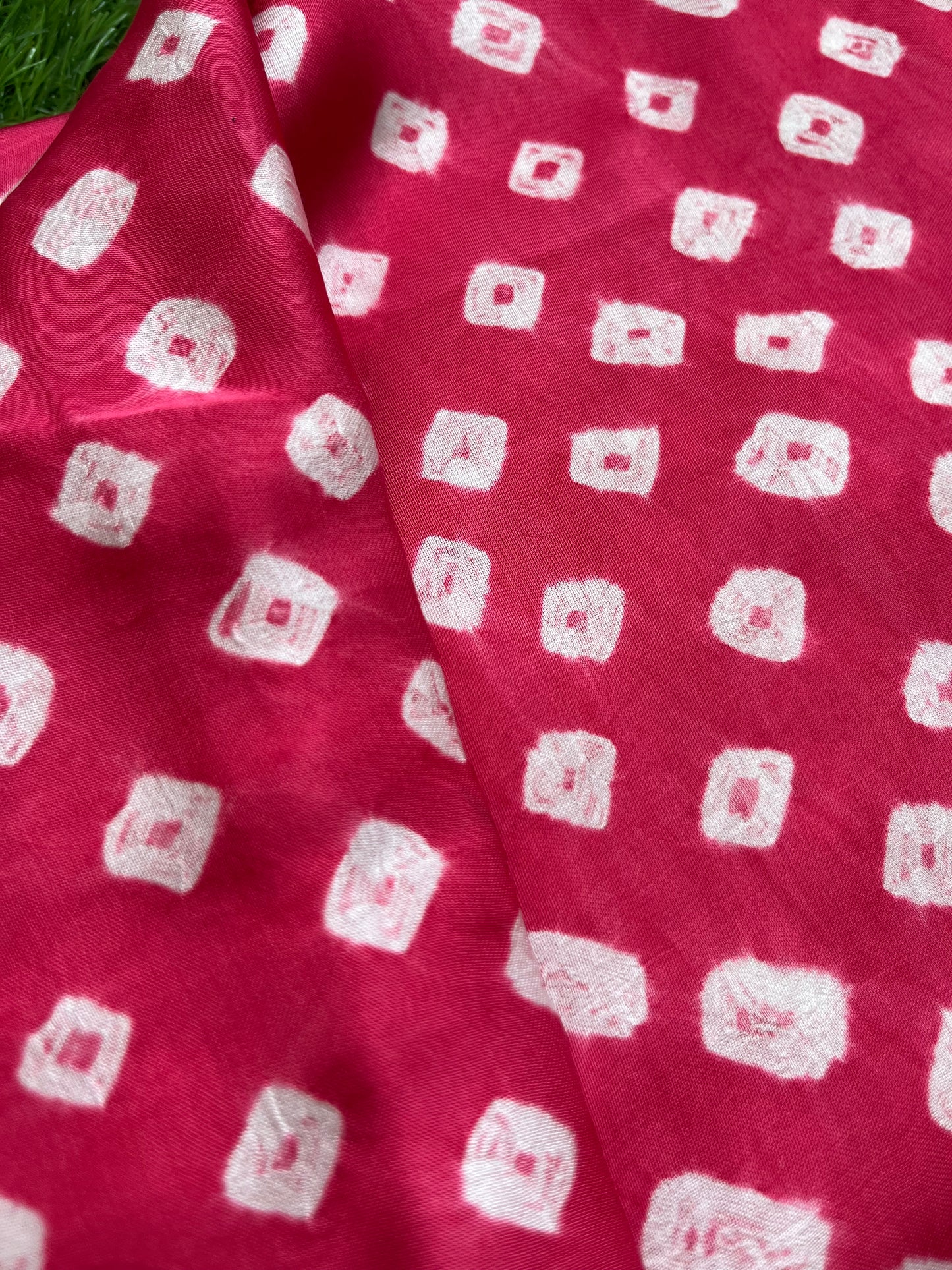 Modal Silk bandhani fabric