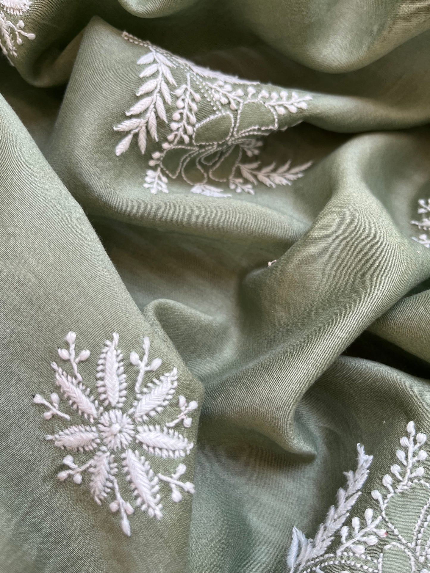 Jaamdani kurta chanderi dupatta