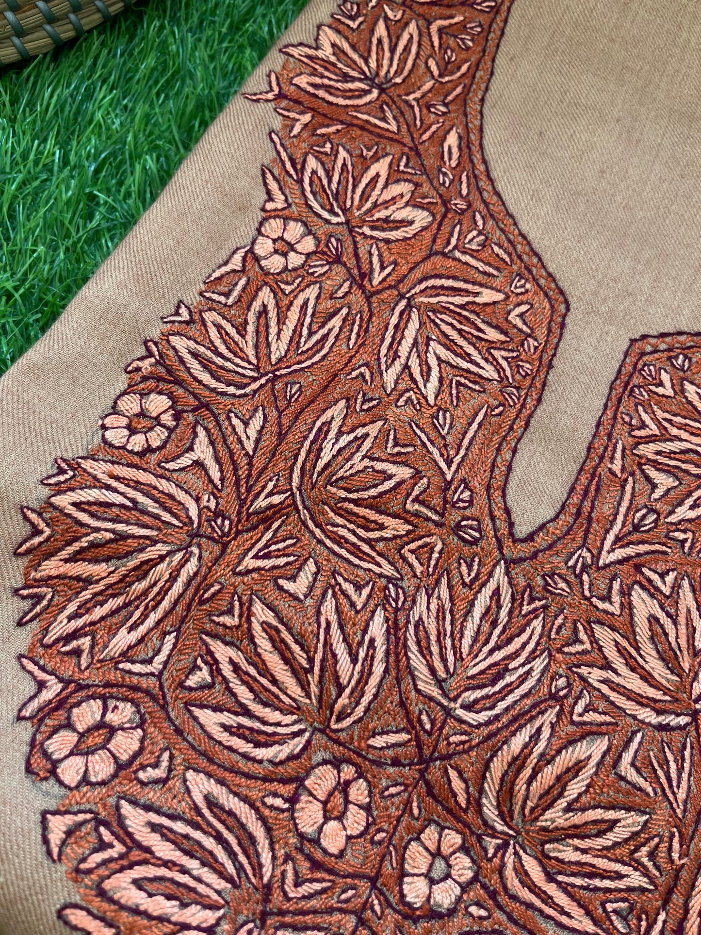 Woollen hand embroidered suit