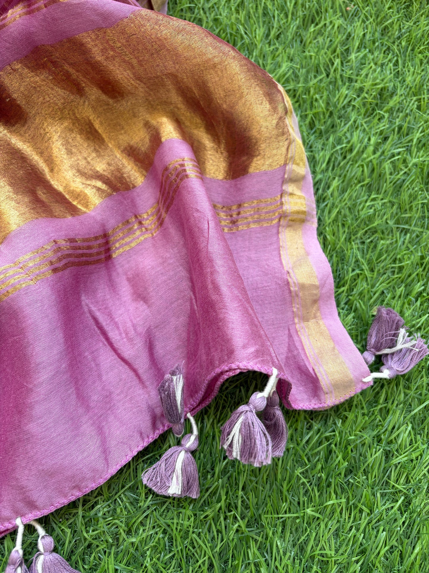 Bandhani Chanderi silk Dupatta