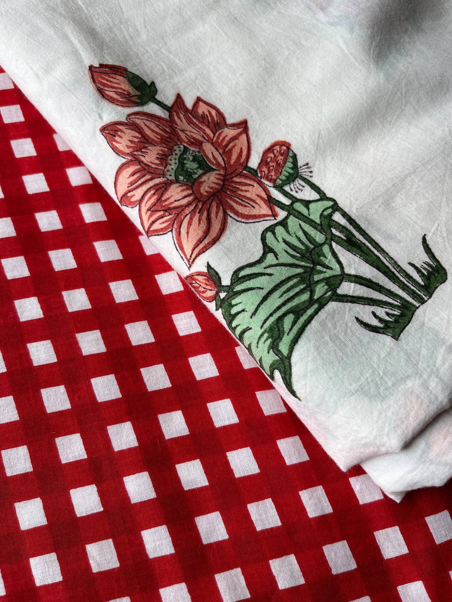 Check Cotton kurta Bottom