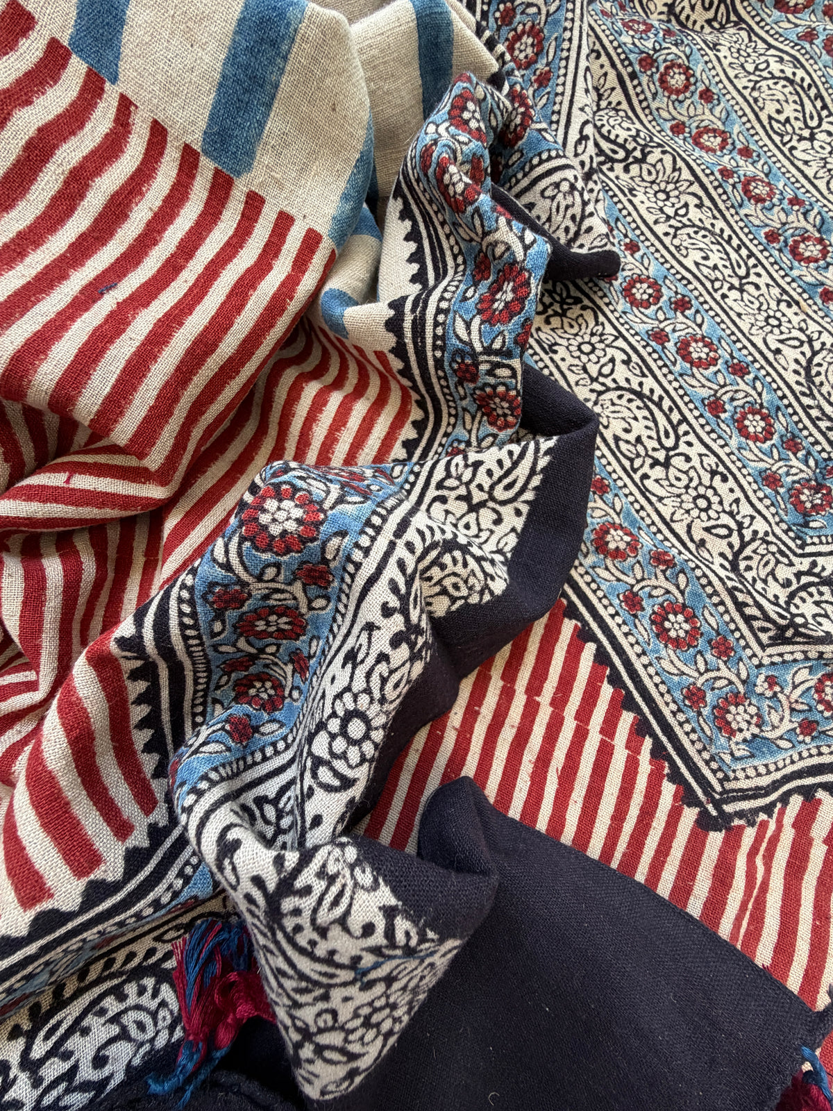 Kala cotton Ajrakh Kurta and dupatta