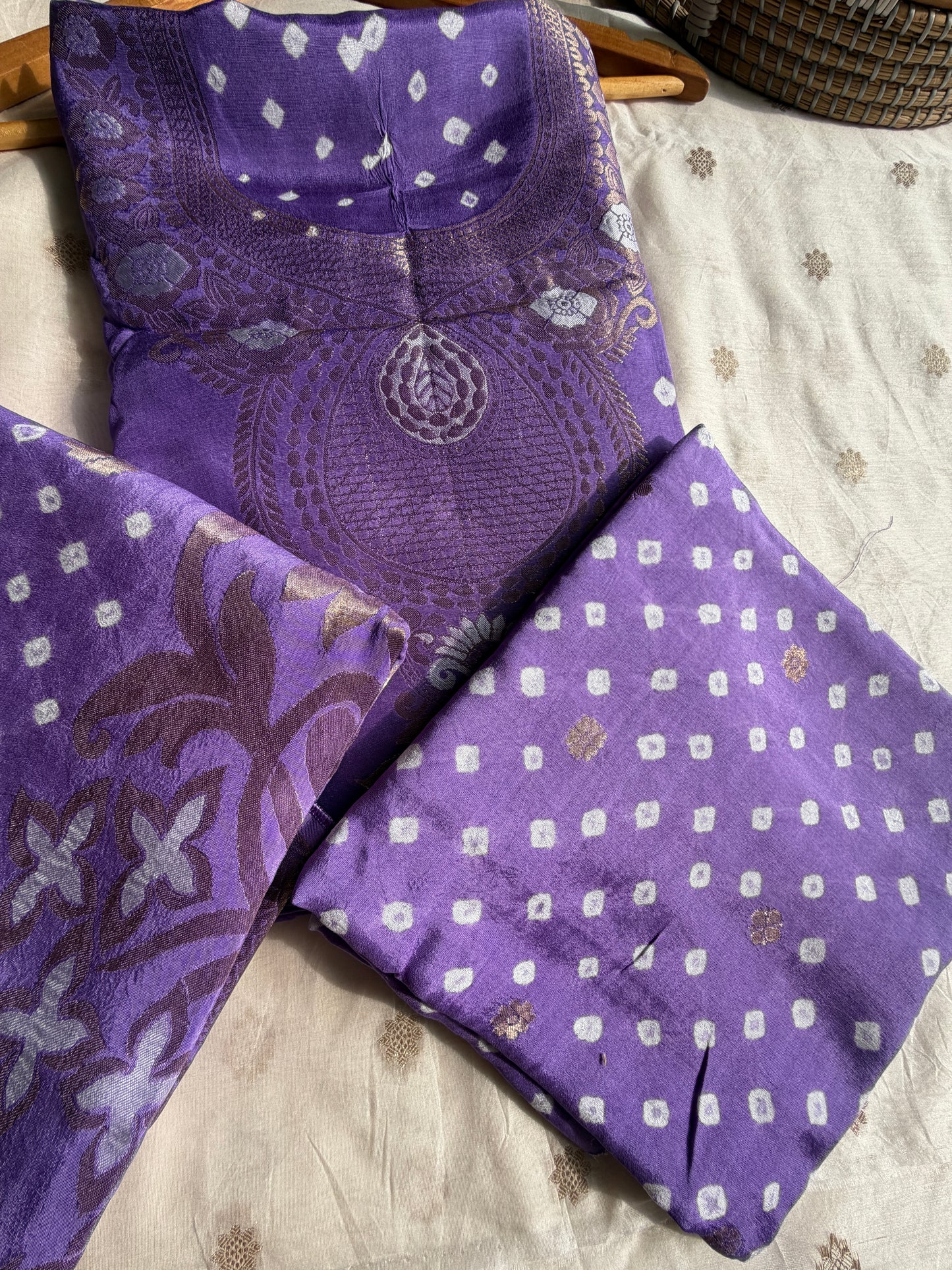 Modal Bandhani kurta bottom dupatta