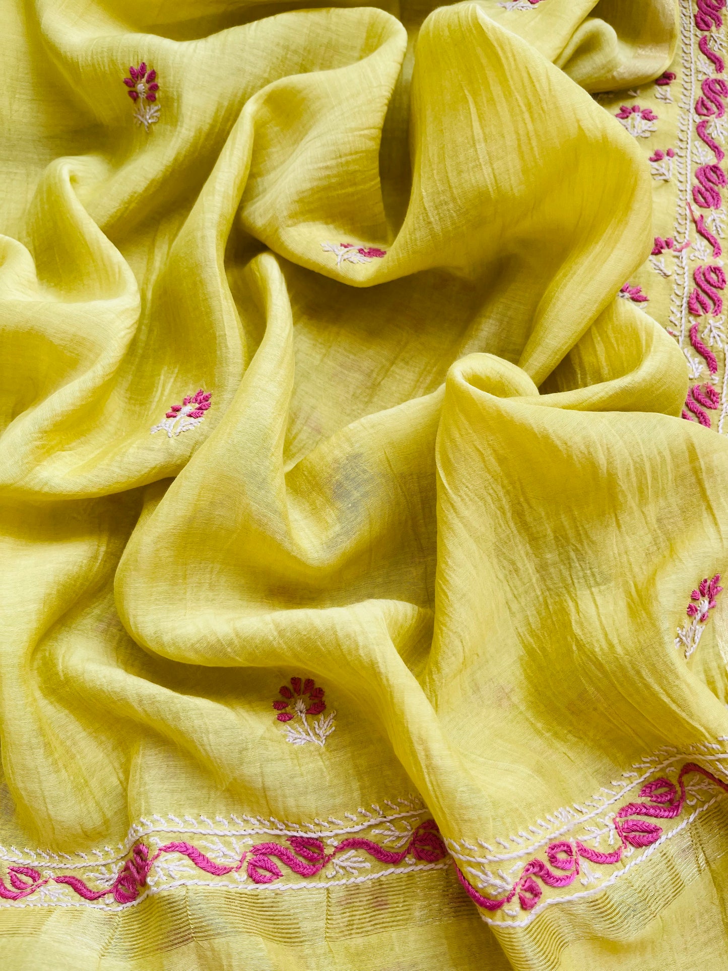 Chanderi Chikankari Kurta Dupatta