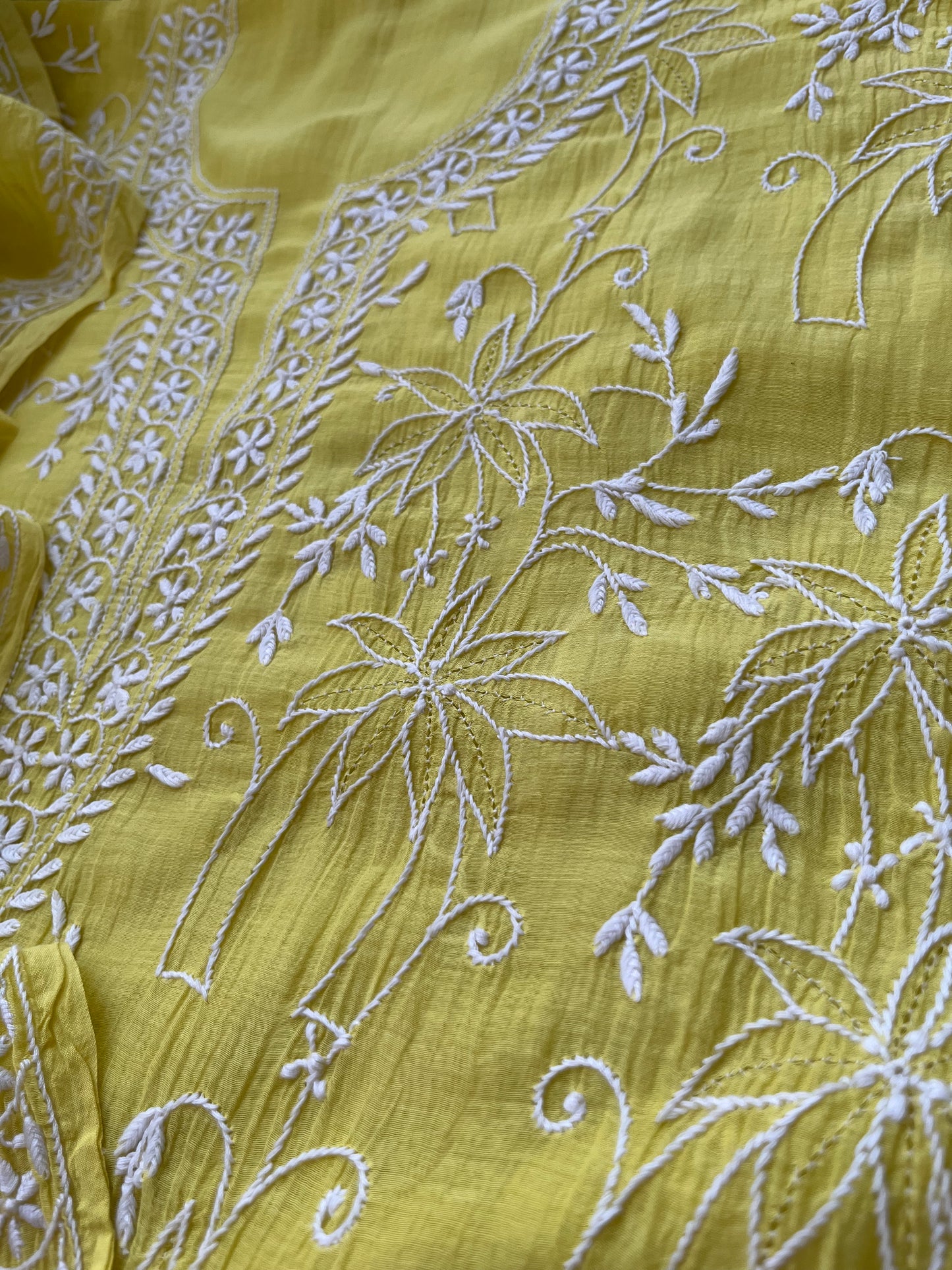 Chanderi Chikankari Kurta Dupatta