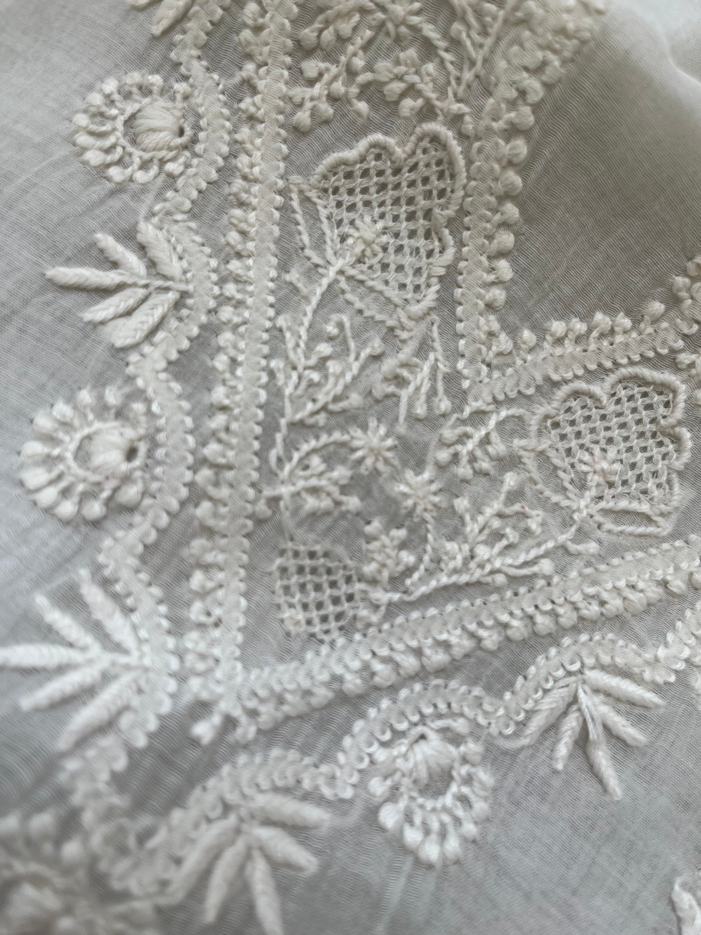 Chanderi chikankari kurta