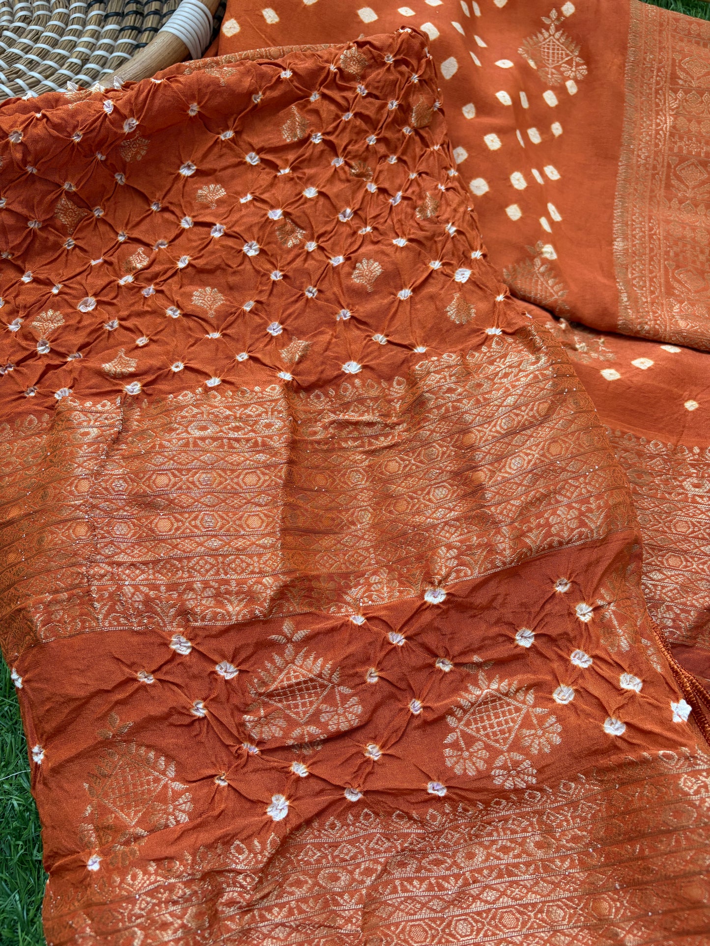 Modal Bandhani kurta bottom dupatta
