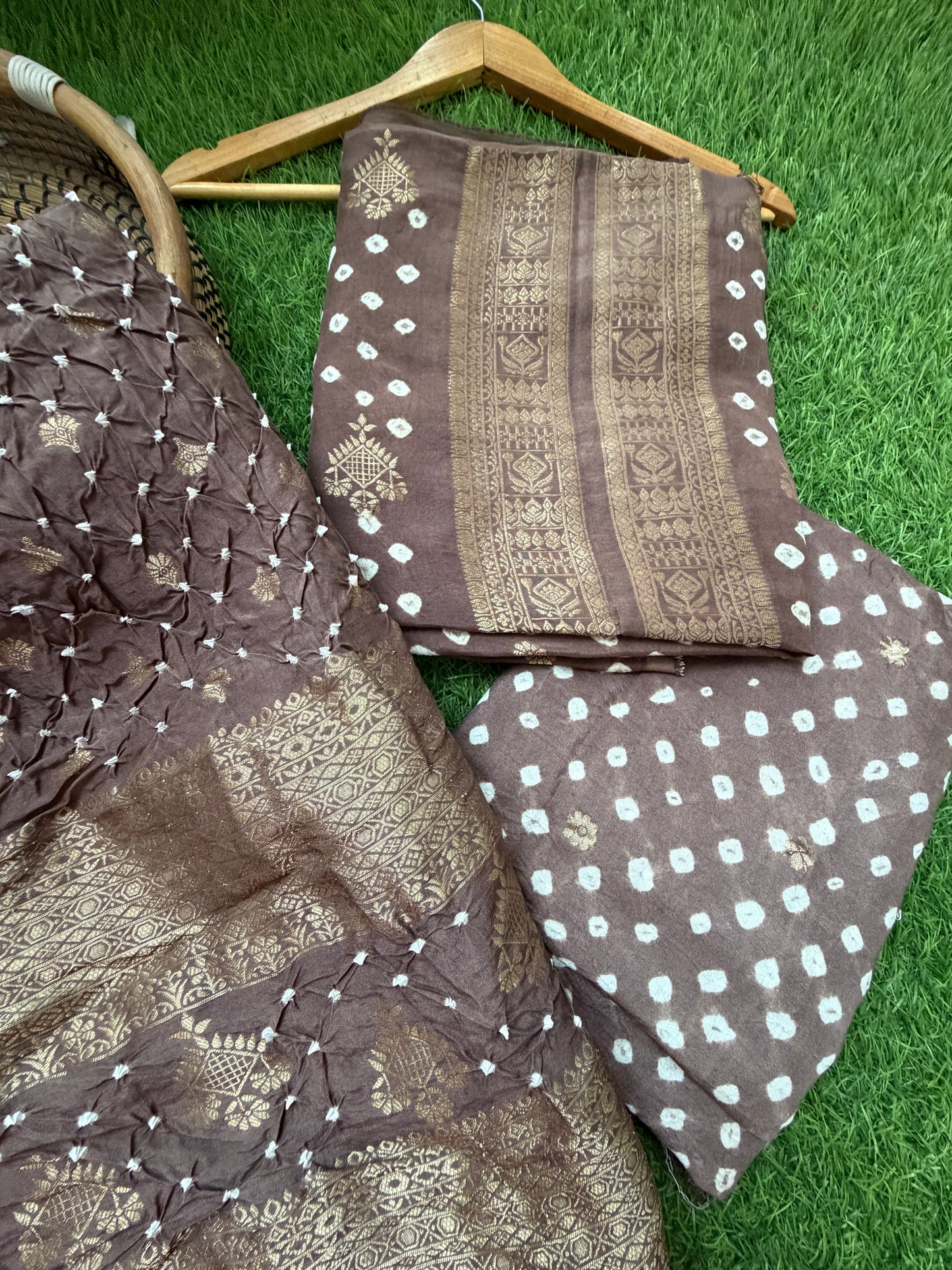 Modal Bandhani kurta bottom dupatta