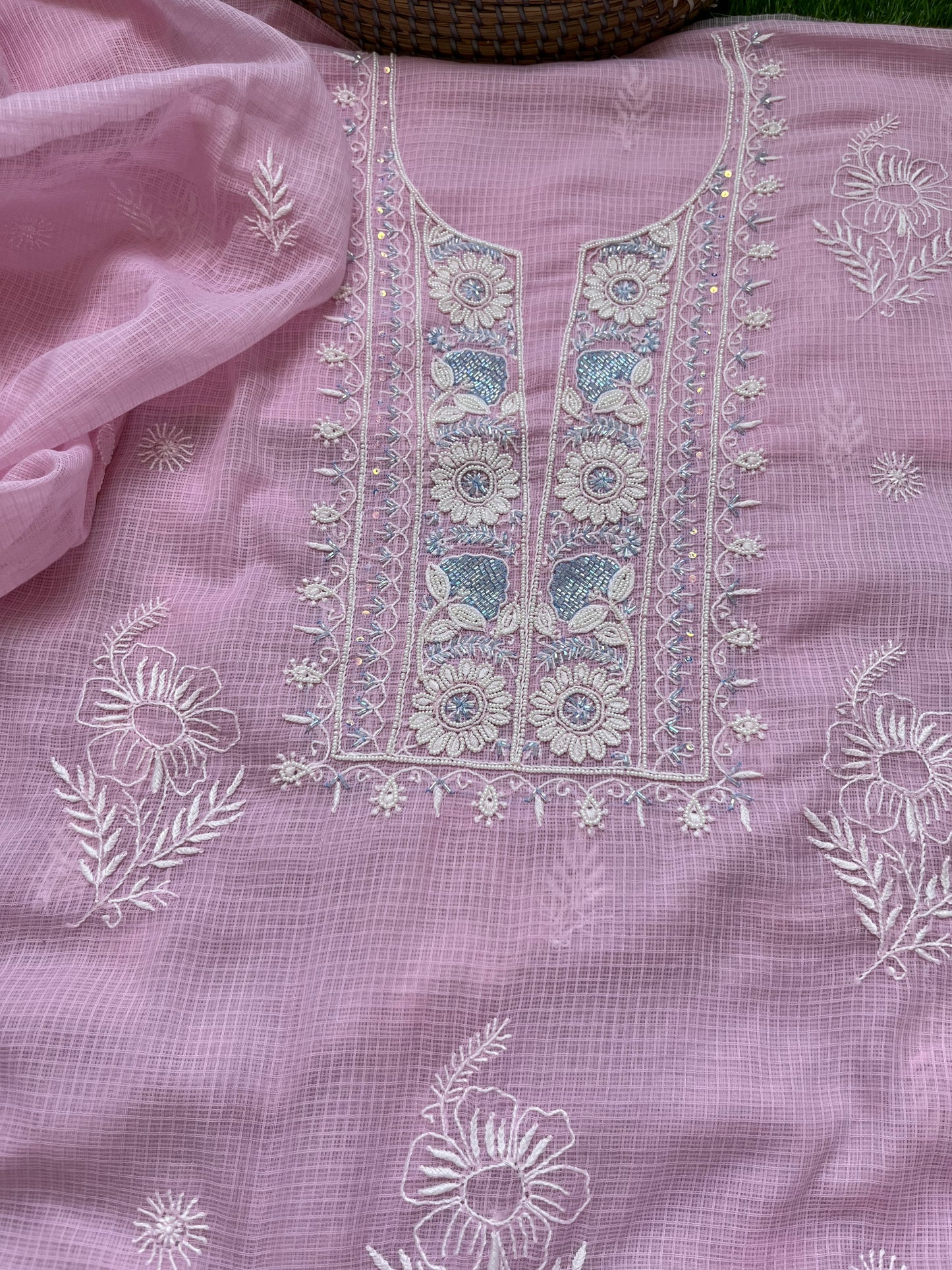 Kota Chikankari Kurta Dupatta