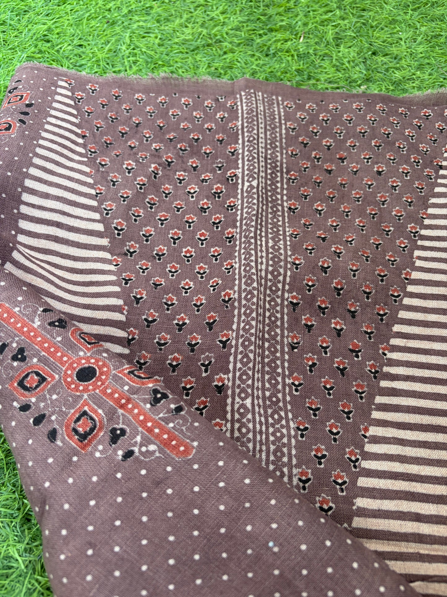 Linen Ajrakh Kurta