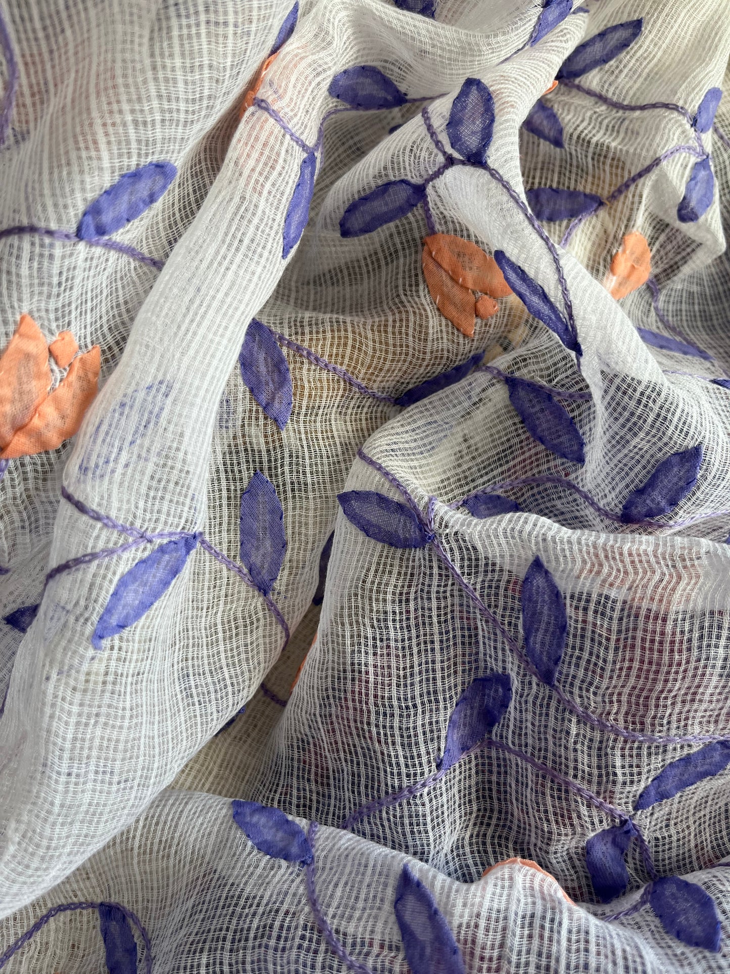 Cotton ikkat kurta bottom chikankari dupatta