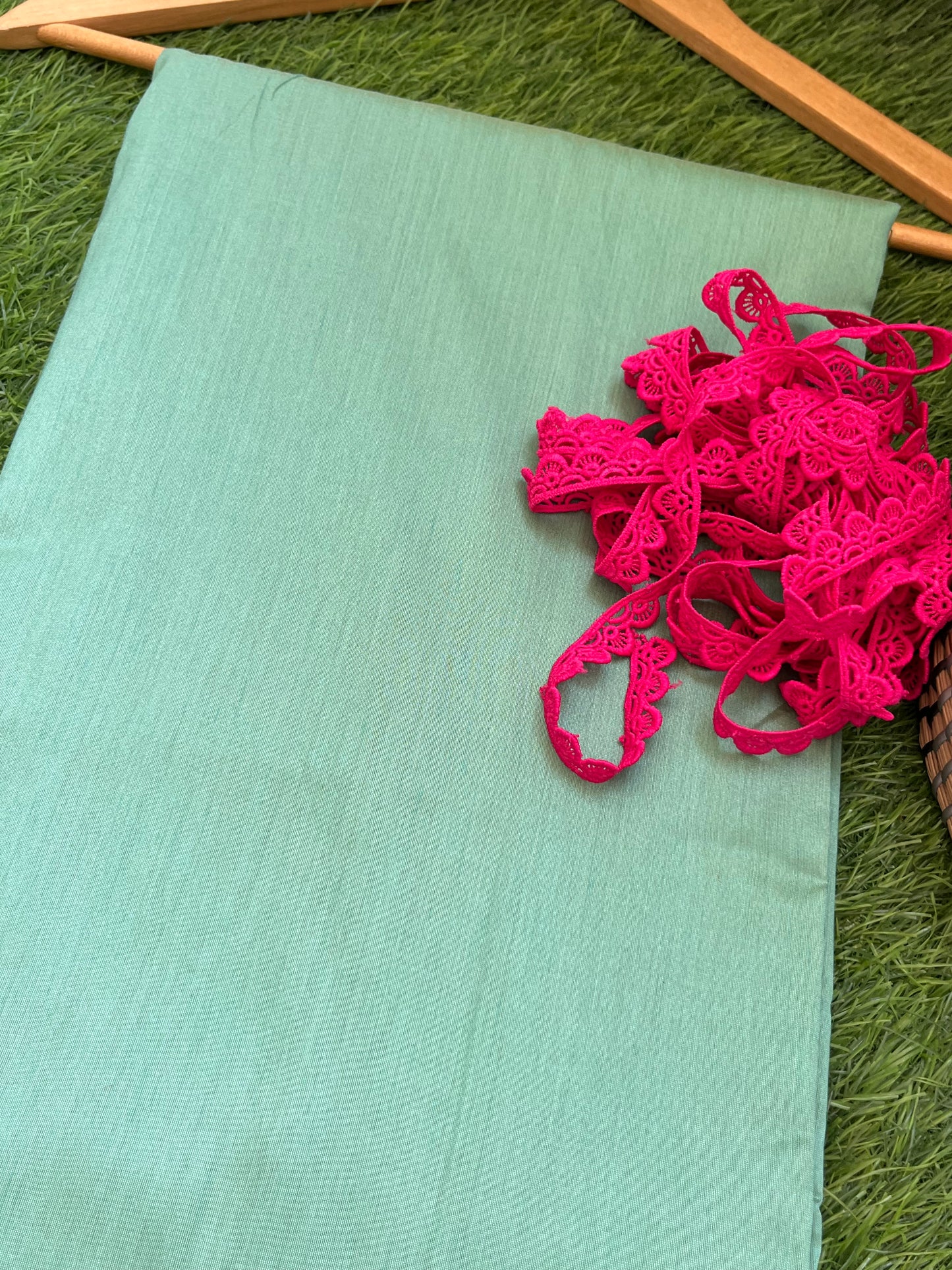 Cotton Silk plain fabric