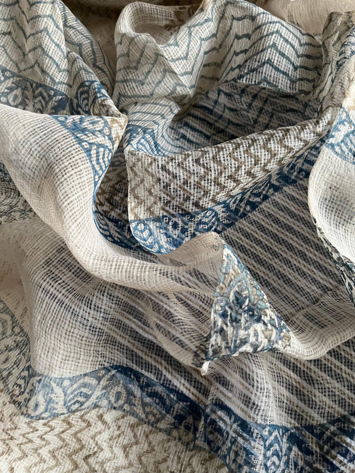 Cotton kurta bottom Kota Doria dupatta