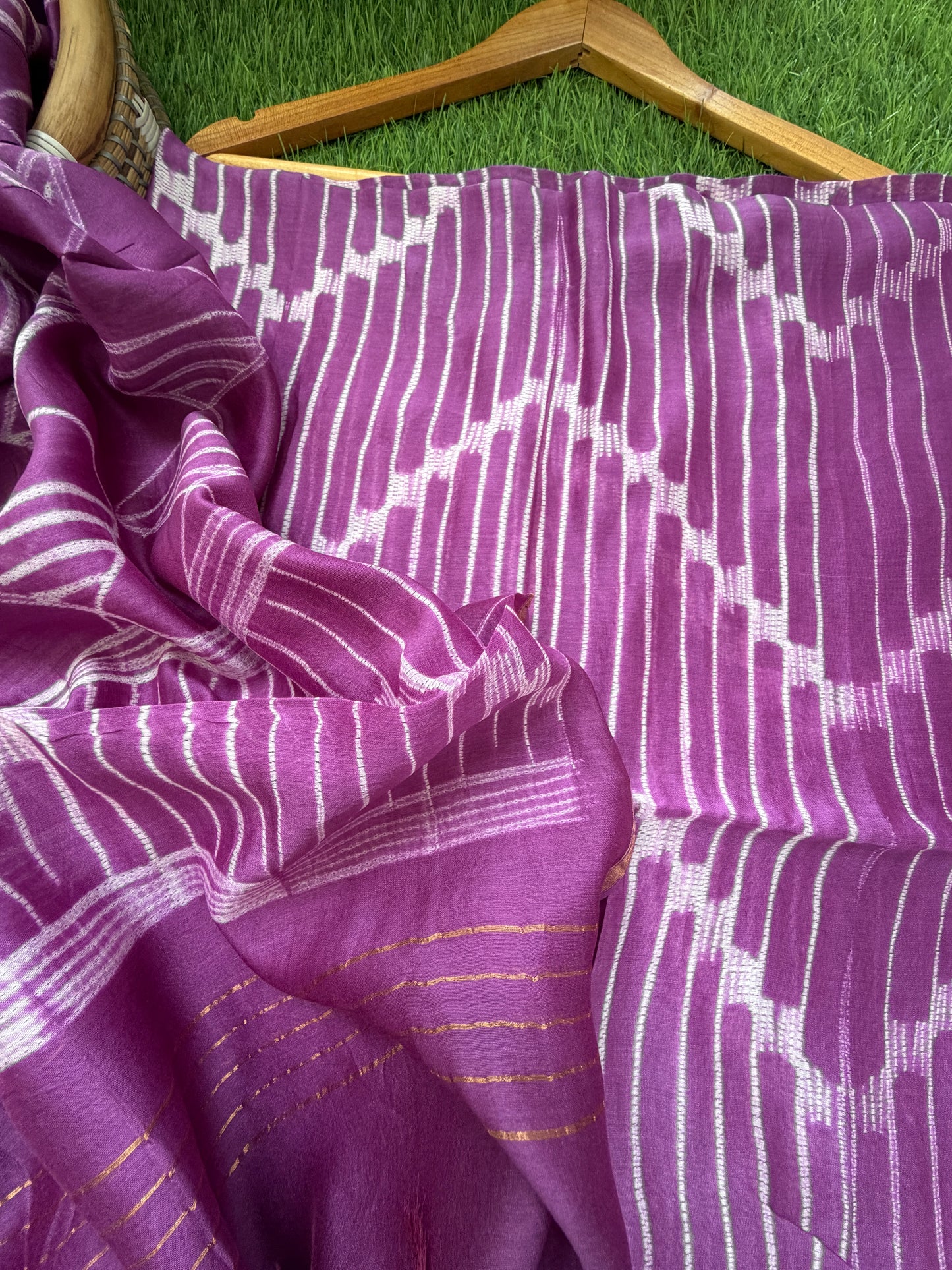 Chanderi Shibori kurta dupatta