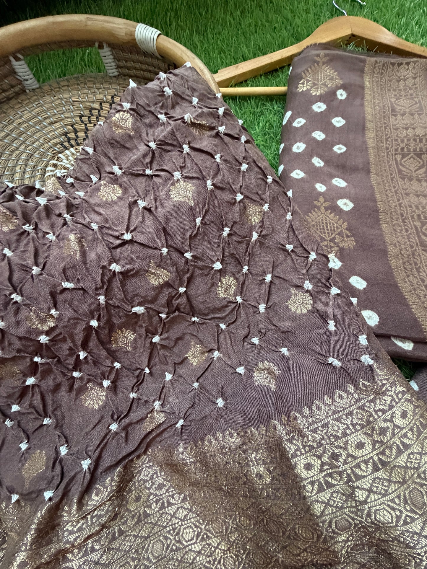 Modal Bandhani kurta bottom dupatta
