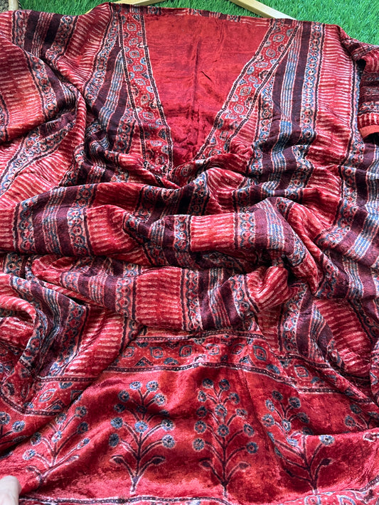 Velvet Ajrakh Kurta