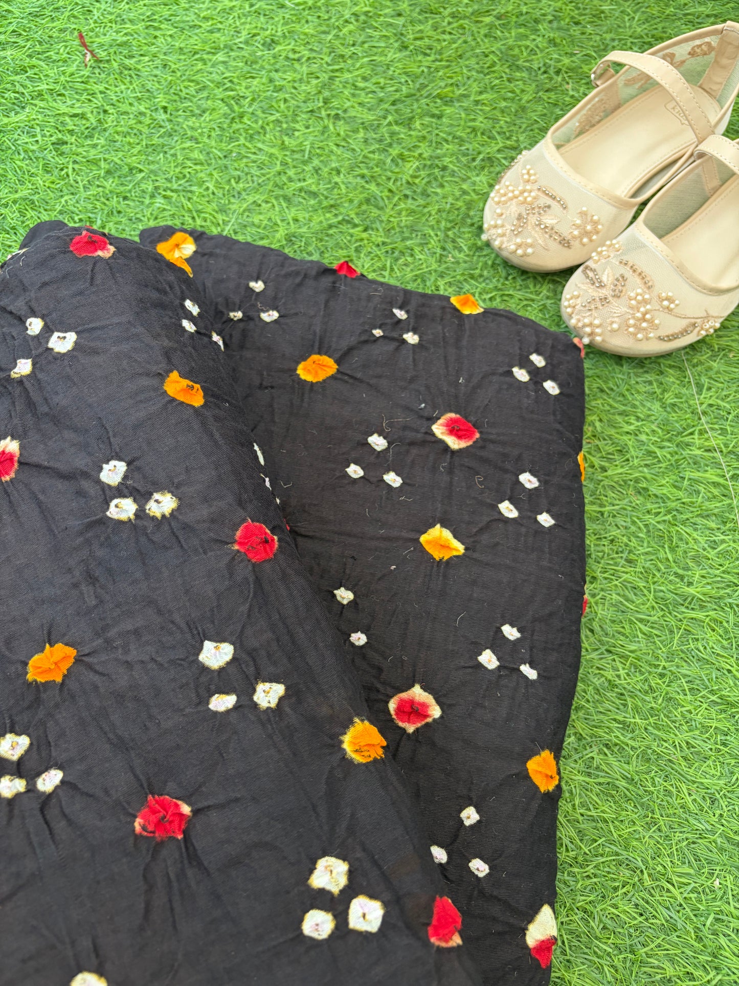 Cotton bandhani kurta