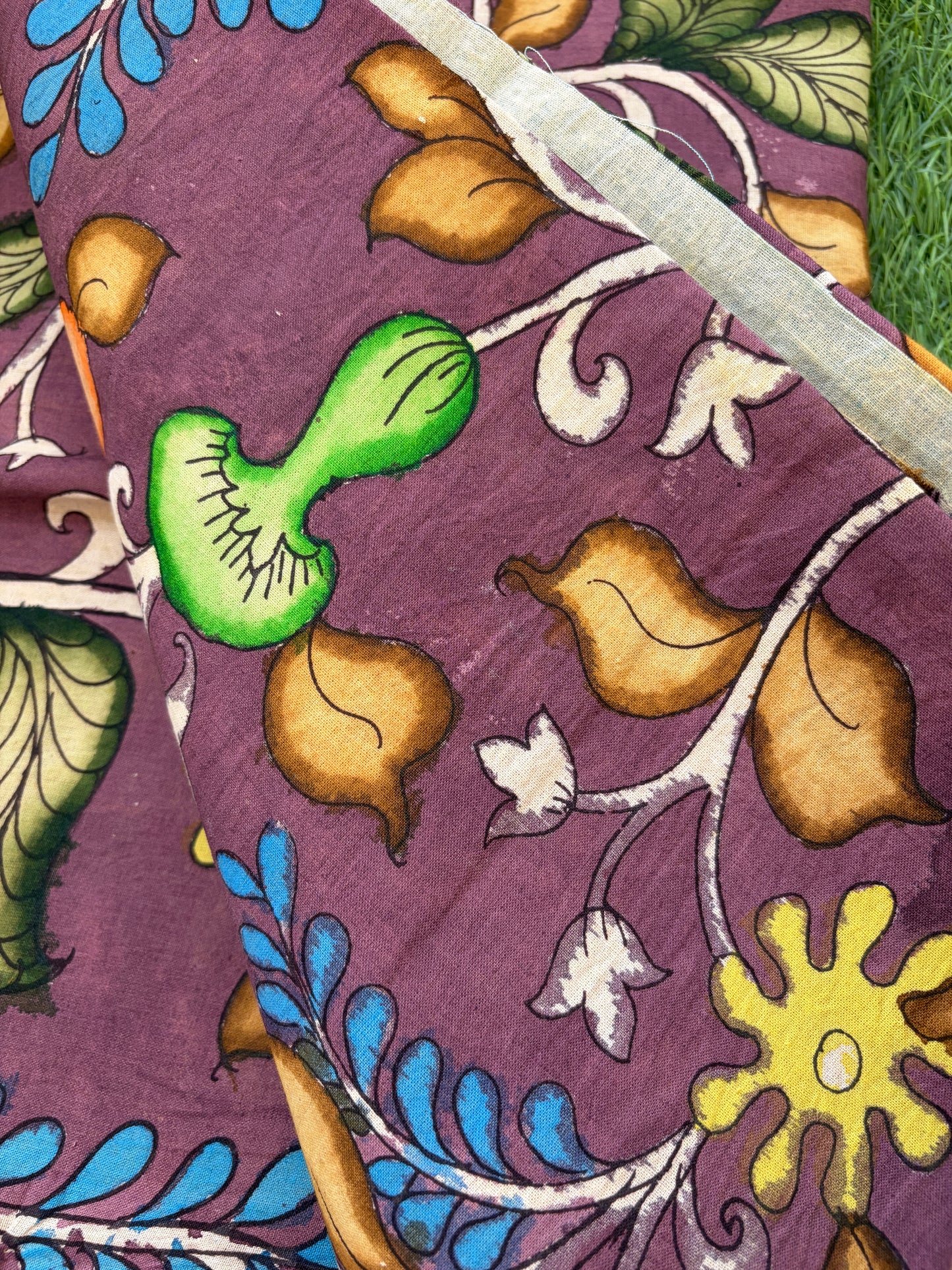 Cotton Kalamkari Fabric (hand painted)