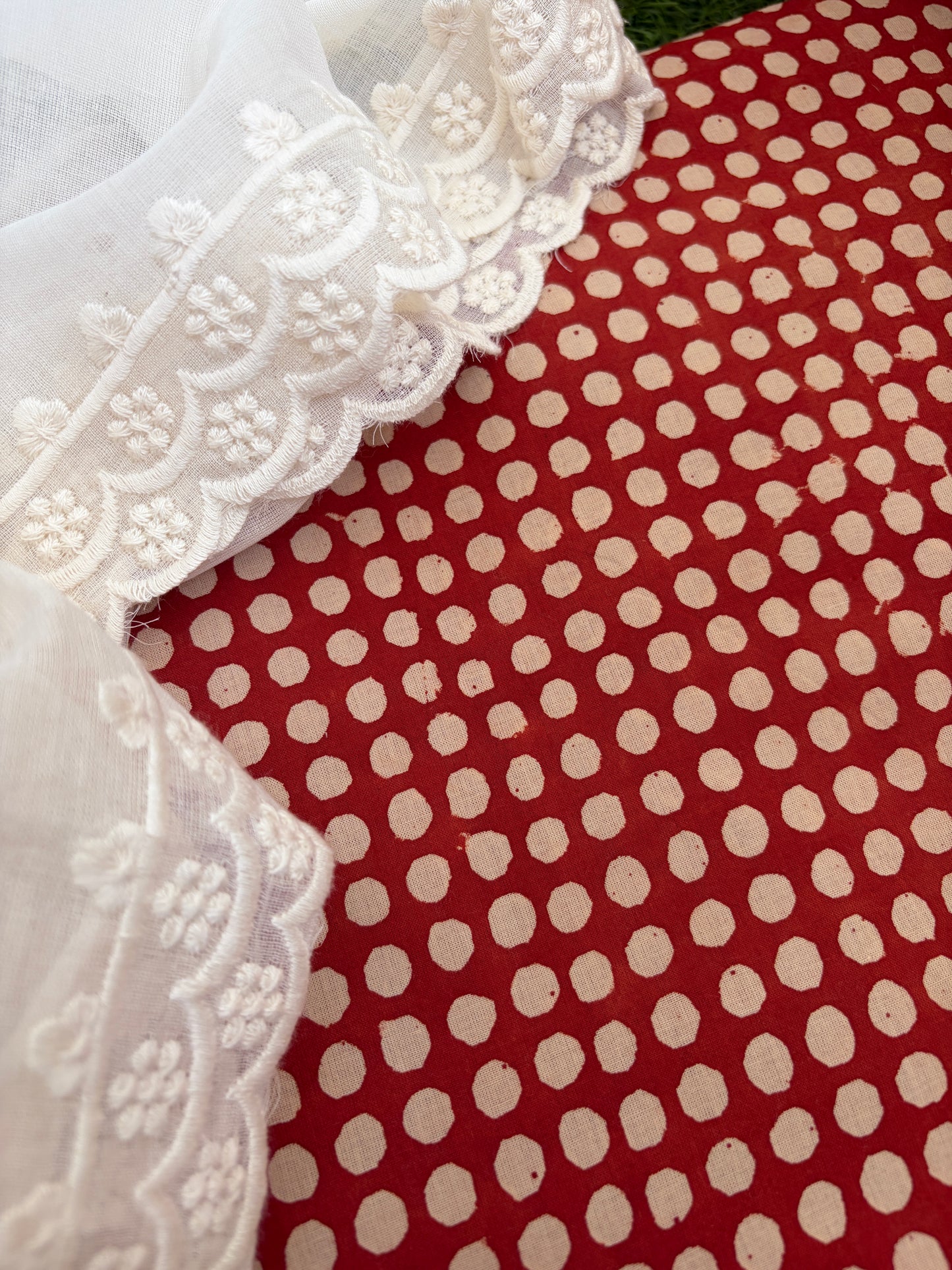 Kurta Bottom scalloped Dupatta