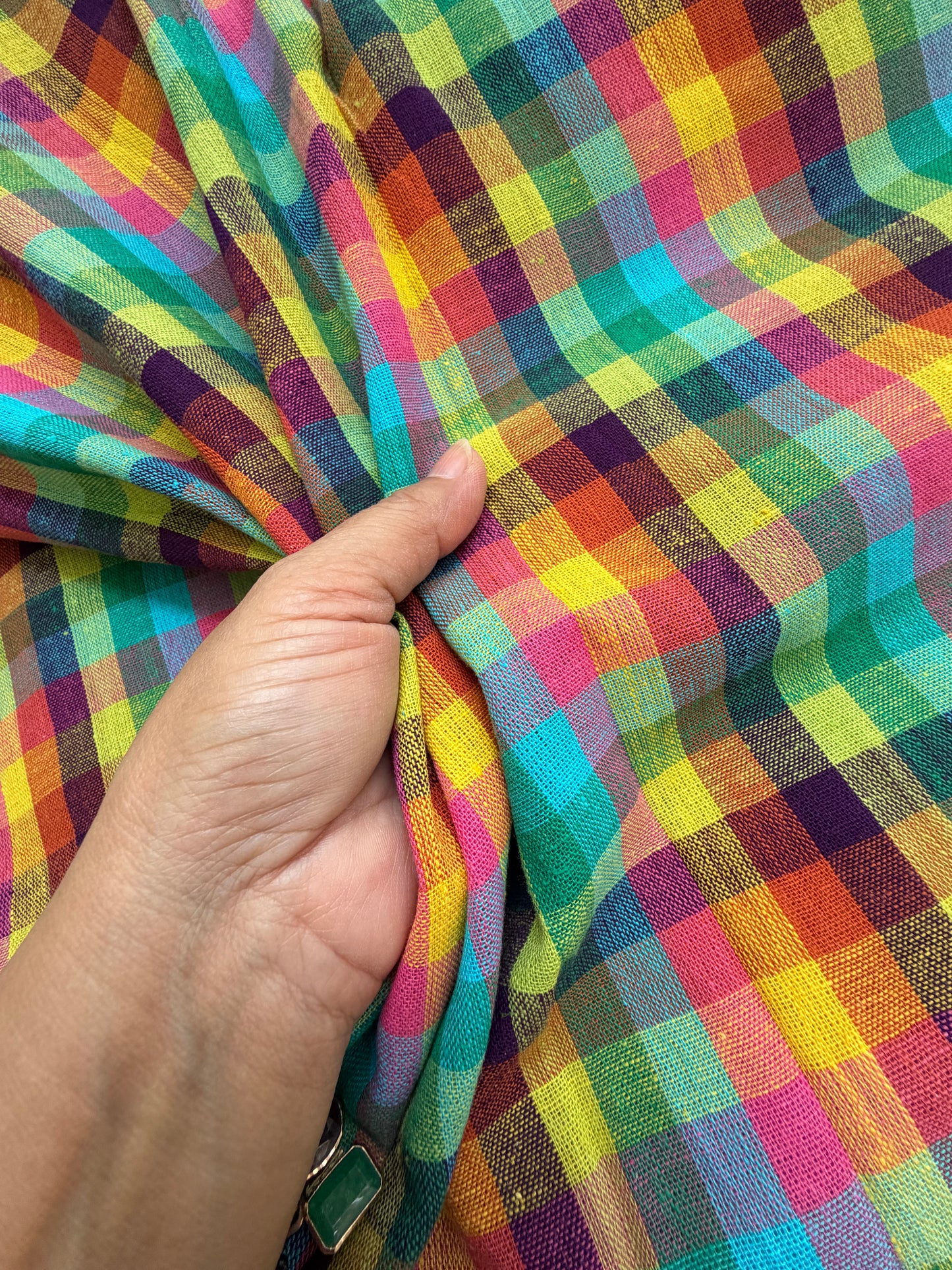 Handwoven organic kala Cotton fabric