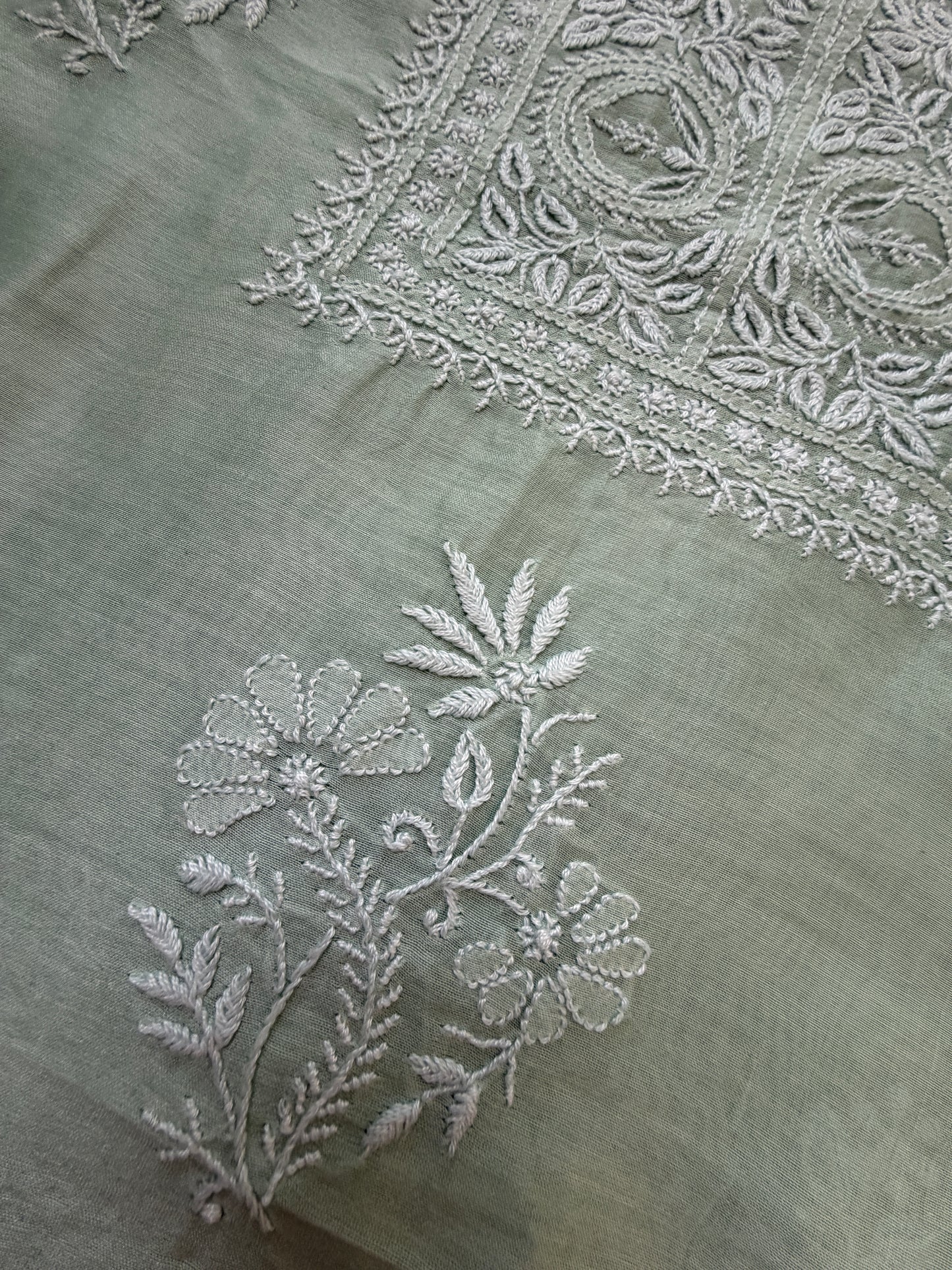 Chikankari chanderi Kurta