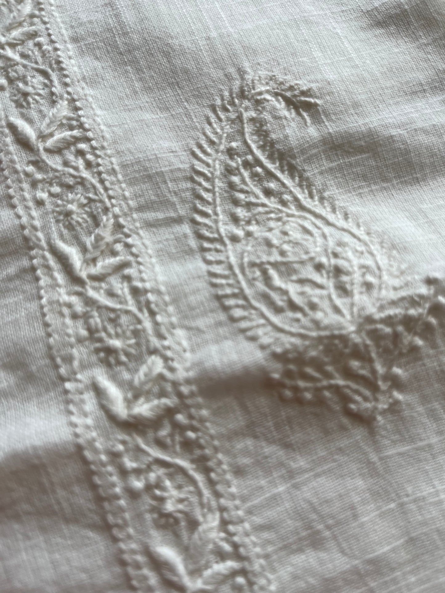 Cotton Chikankari kurta with pure georgette dupatta