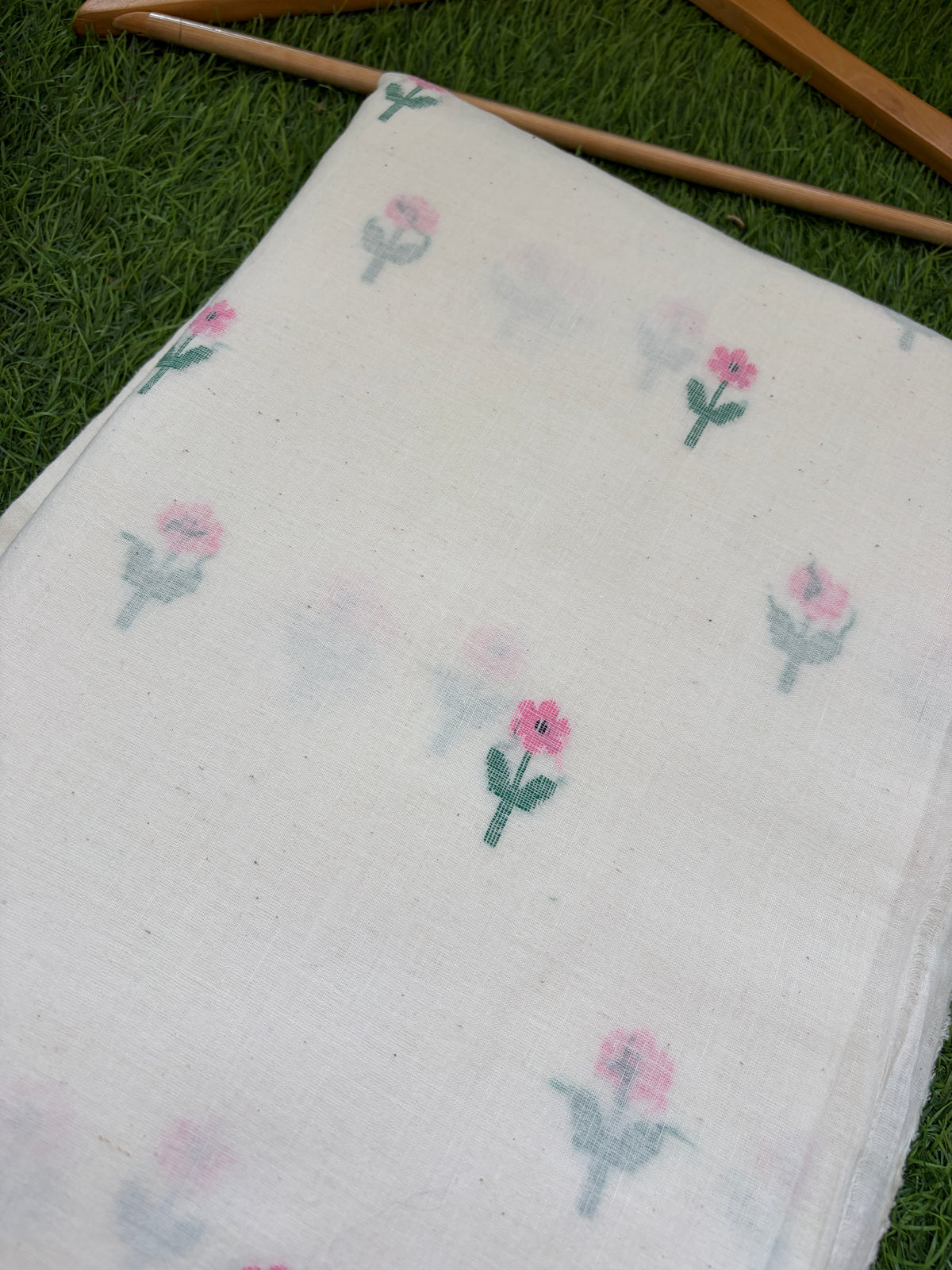 Jaamdani mul fabric