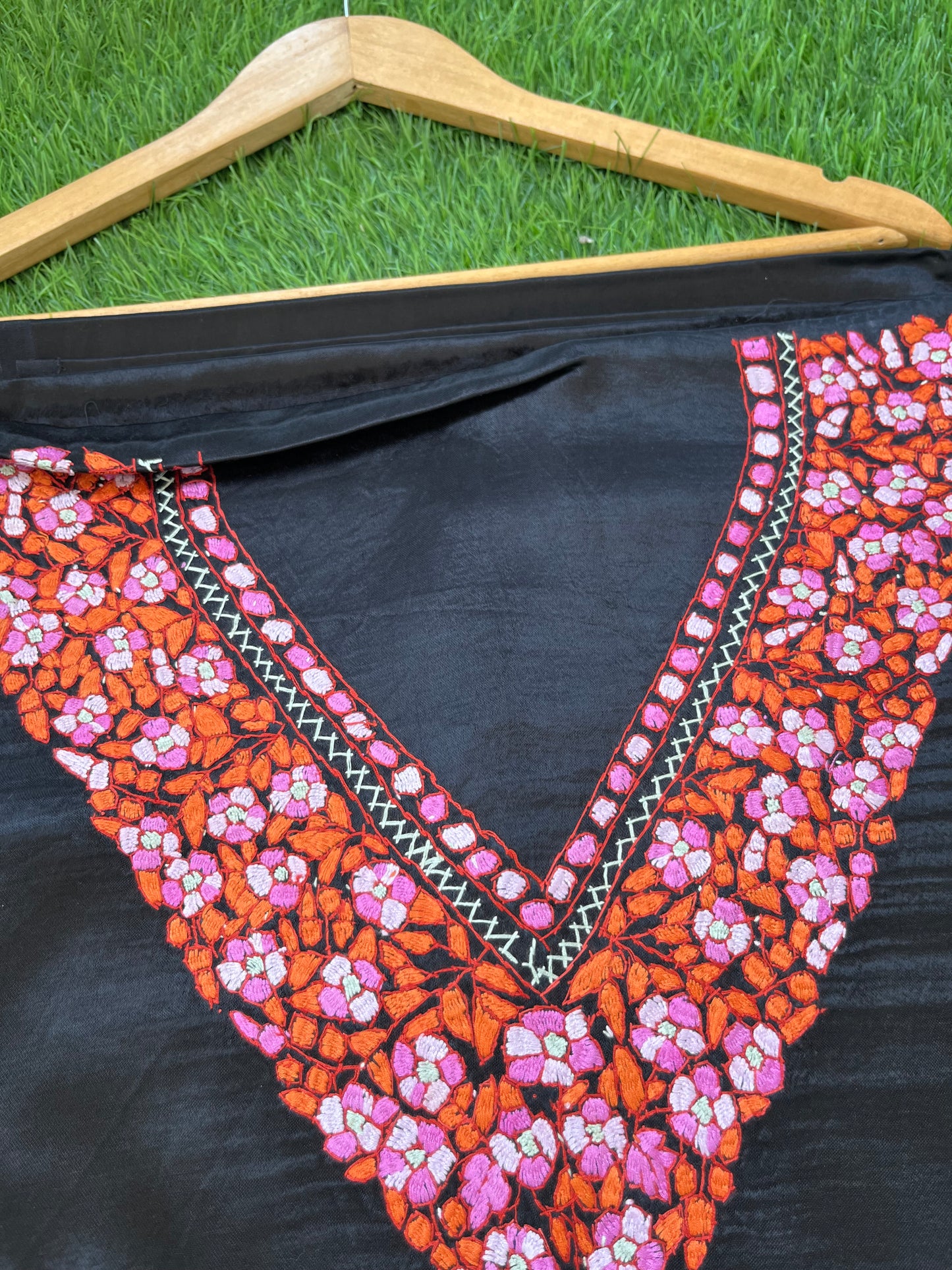 Mashru Silk kashmiri work kurta