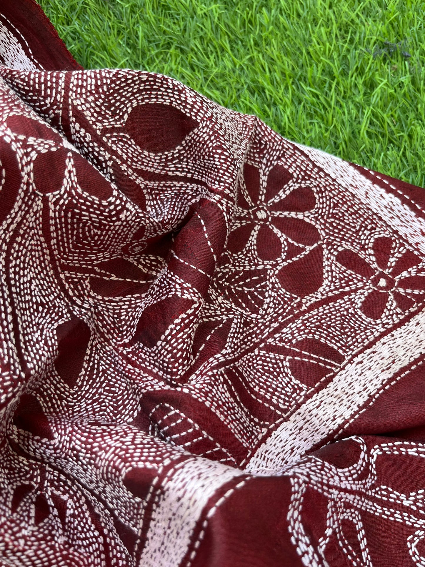 Silk Kantha Dupatta