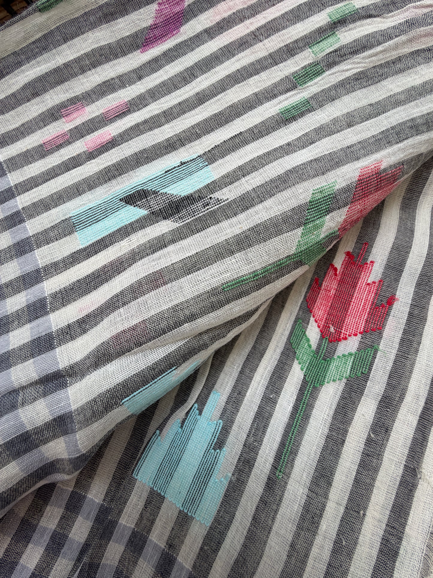 Jaamdani mul fabric